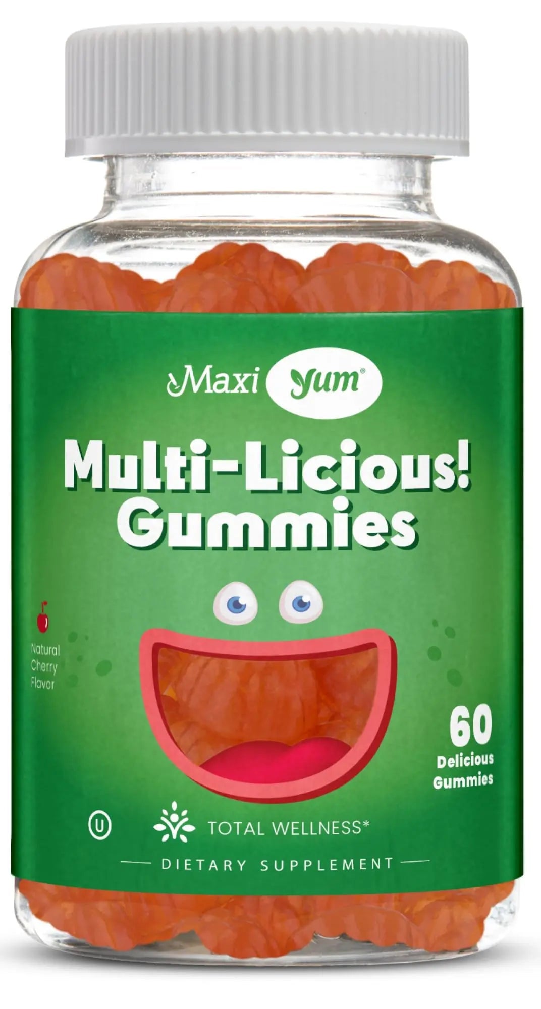 Maxi Health Multivitamin Gummies Vitamins for Adults & Kids - Cherry Flavored Gummy Multivitamins - 60 Vitamin Gummies for Women and Men Maxi HealthAu supplements