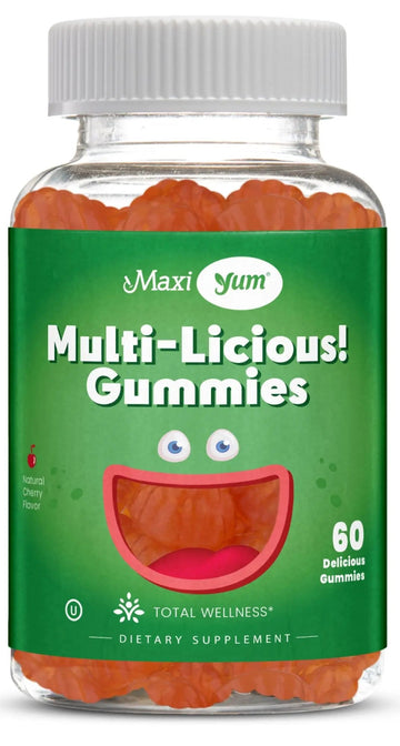 Maxi Health Multivitamin Gummies Vitamins for Adults & Kids - Cherry Flavored Gummy Multivitamins - 60 Vitamin Gummies for Women and Men Maxi HealthAu supplements