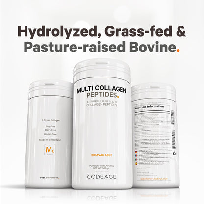 Codeage Multi Collagen Protein Powder Peptides, 2-Month Supply, Hydrolyzed, Type I, II, III, V, X Grass Fed CodeageUS supplements