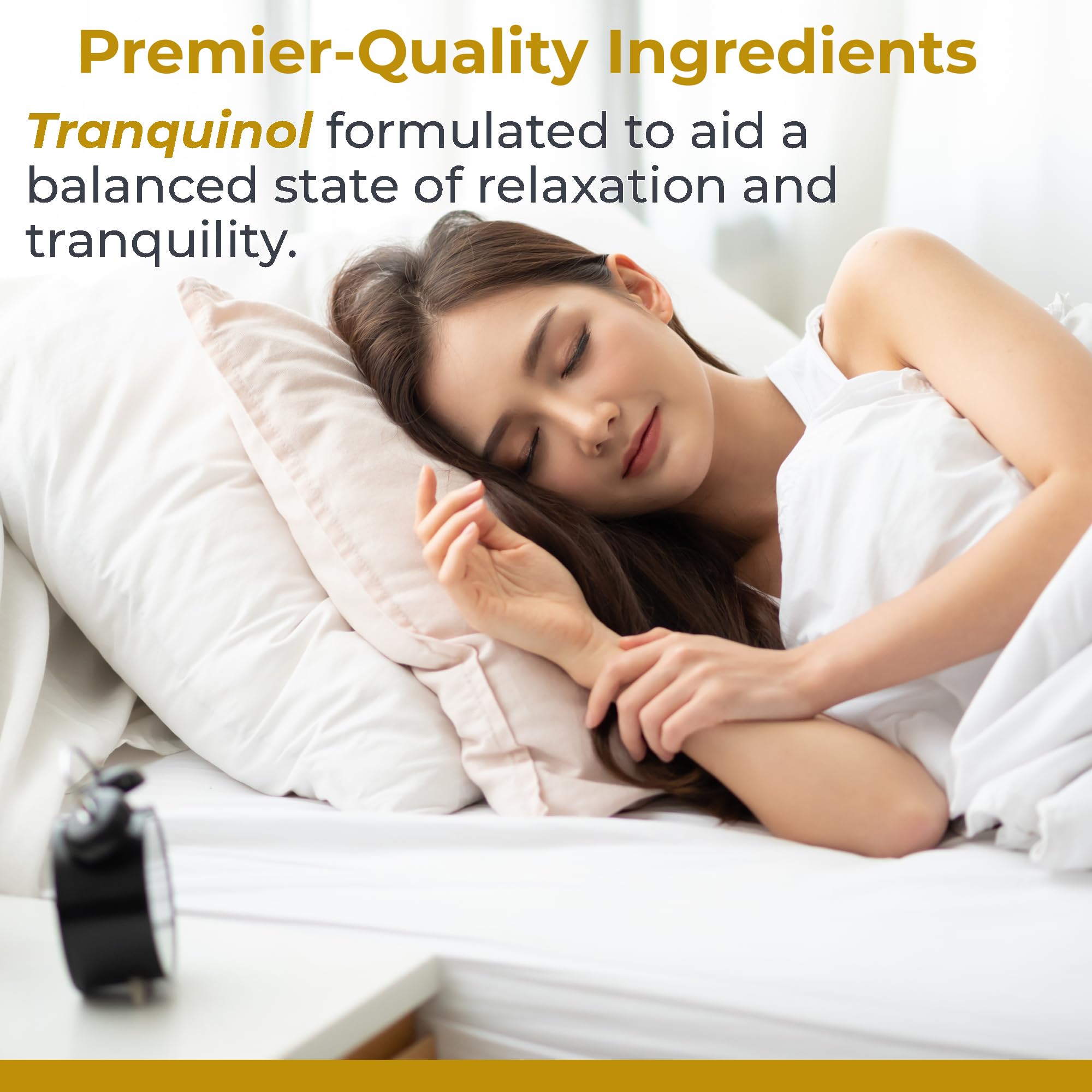 Premier Research Labs Tranquinol - Natural Sleep Aid Supplement for Deep Sleep Support and Calm Mind | Magnesium, Turmeric, Lemon Balm & Saffron Extract - Pure Vegan - 90 Plant-Source Capsules Premier Research LabsAu supplements