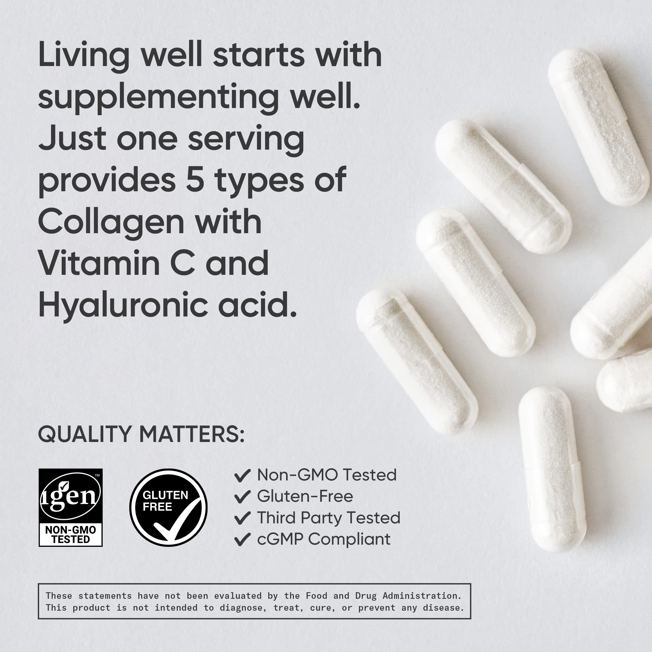 Sports Research Multi Collagen Pills (Type I, II, III, V, X) Hydrolyzed Collagen Peptides Sports ResearchUS supplements