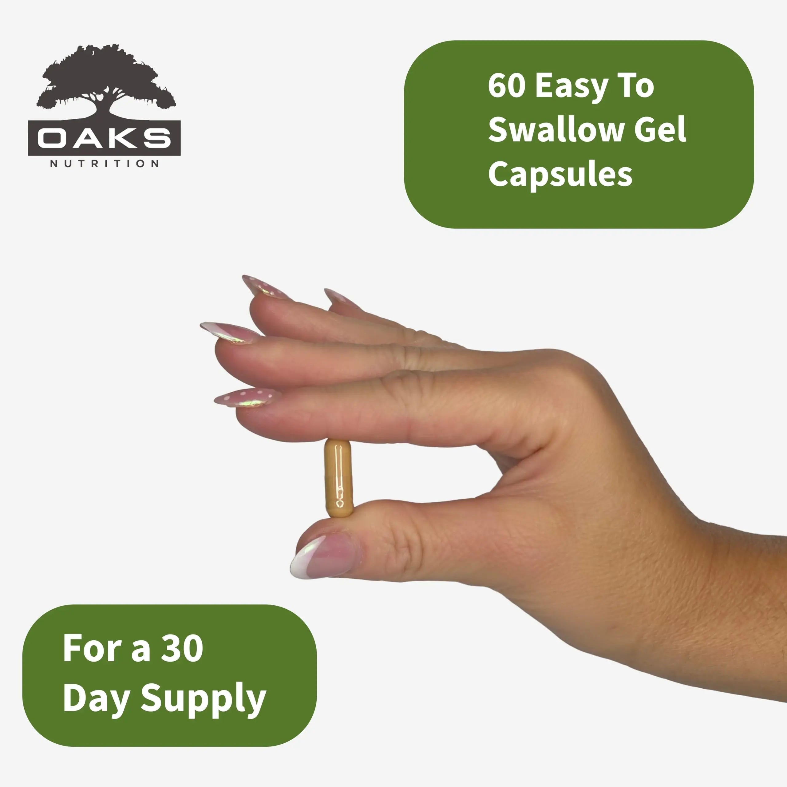 Oaks Nutrition Premium 15-in-1 Sea Moss Multivitamin with Black Seed Oil, Ashwagandha, Turmeric, Bladderwrack, Burdock, Elderberry Oaks NutritionAu supplements