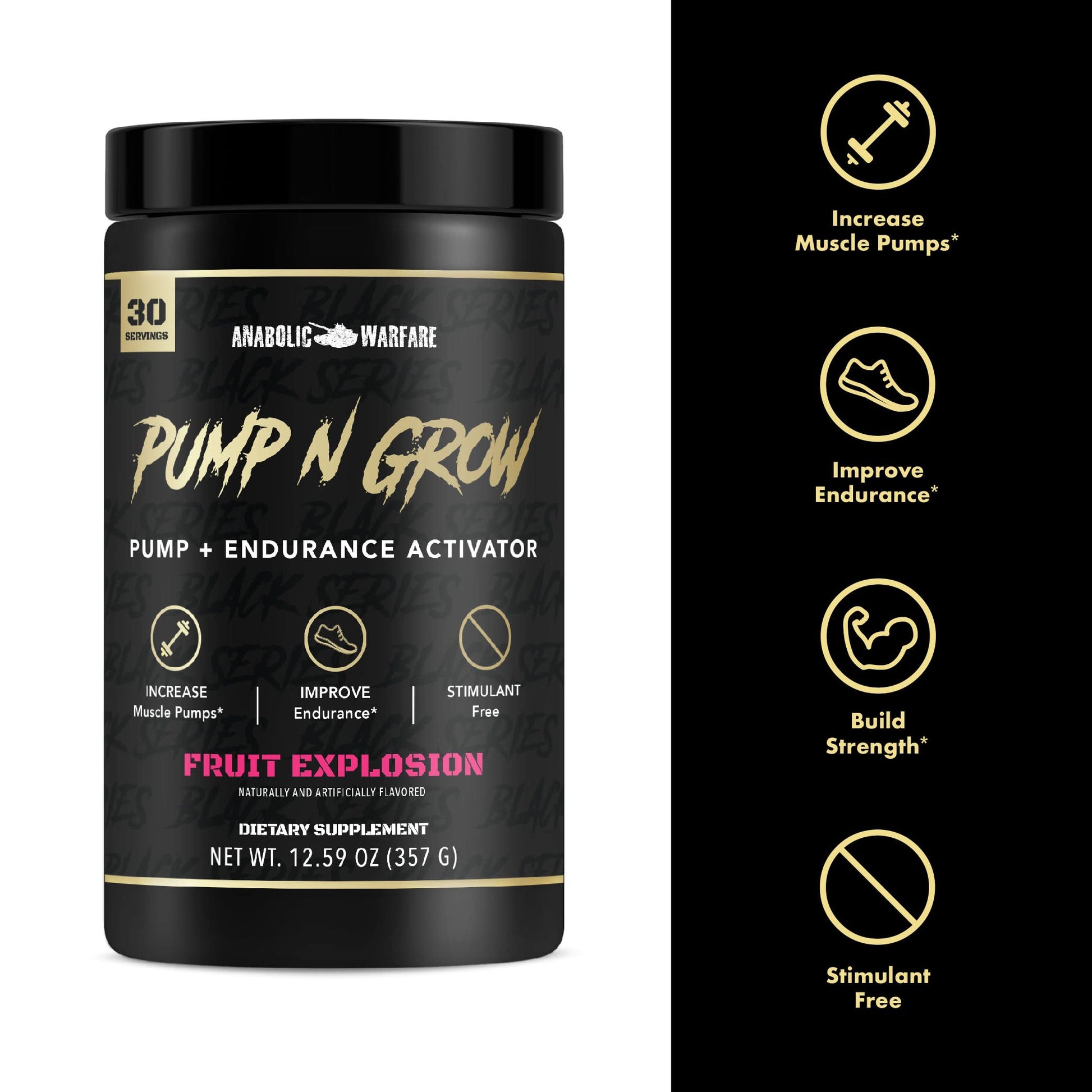 Anabolic Warfare Pump-N-Grow Muscle Pump Supplement Caffeine Free Pre Workout Anabolic WarfareAu supplements