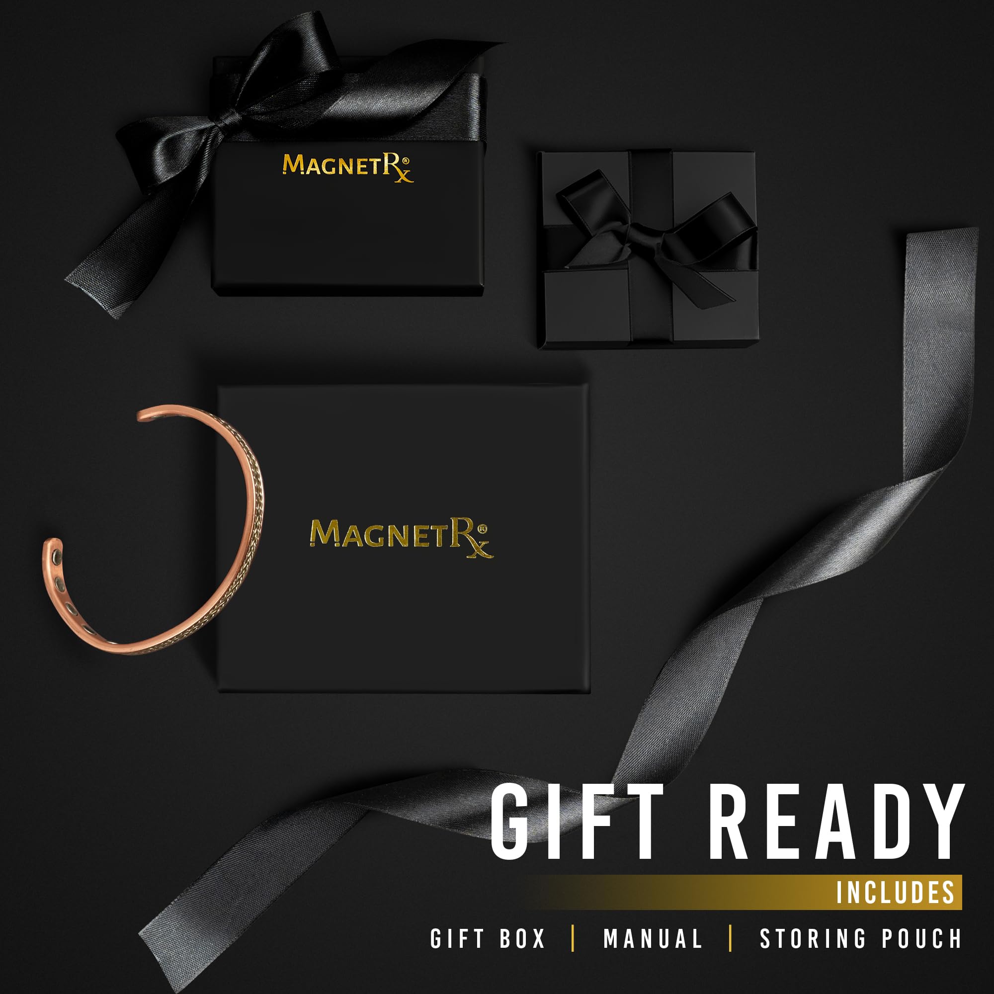 MagnetRX® Women's Copper Bracelet – Effective 99.9% Pure Copper Magnetic Therapy Bracelets MagnetRXAu supplements