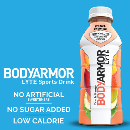 BODYARMOR LYTE Sports Drink Low-Calorie Sports Beverage, Peach Mango, Coconut BODYARMORUS supplements