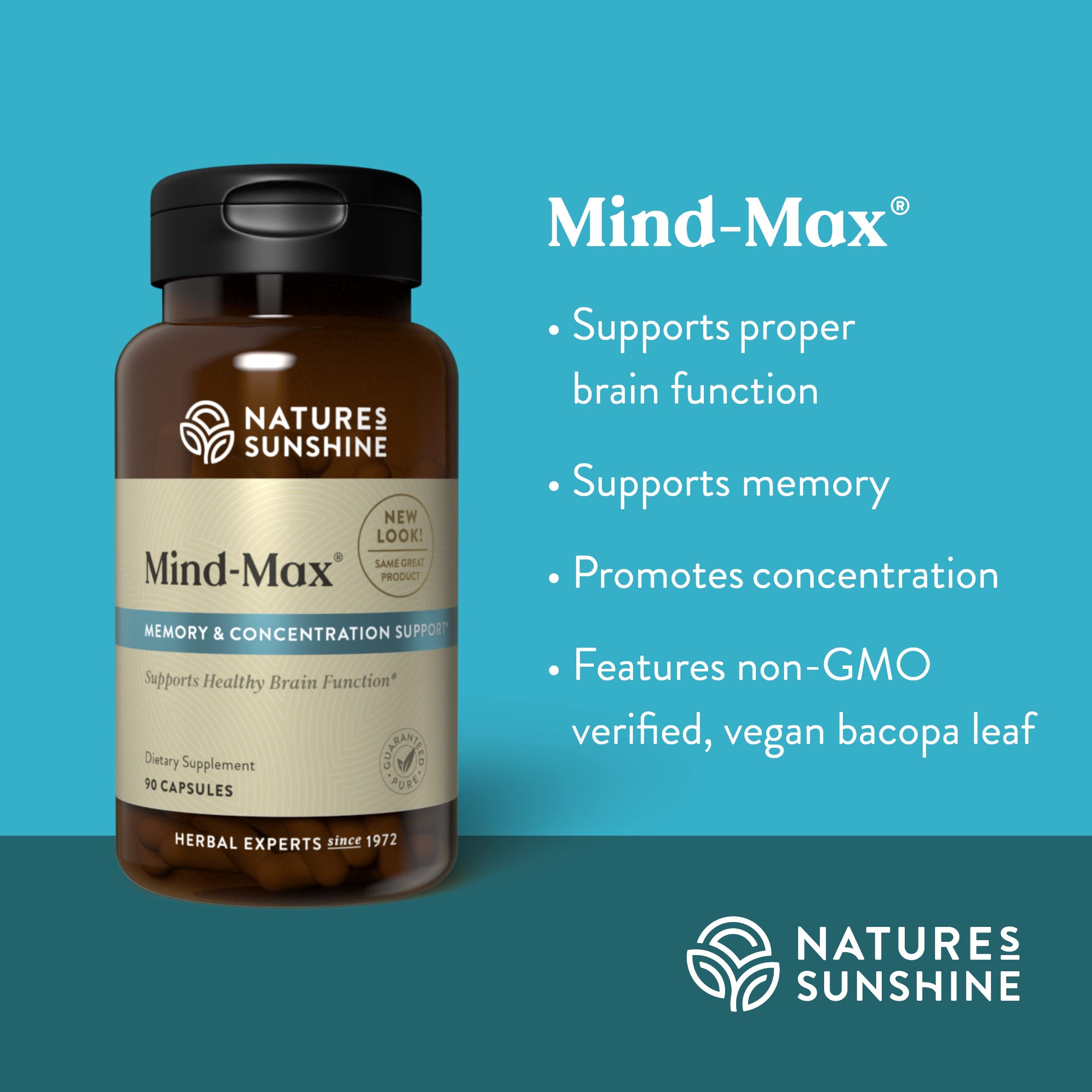 Nature's Sunshine Mind-Max 90 Capsules Nature's SunshineAu supplements