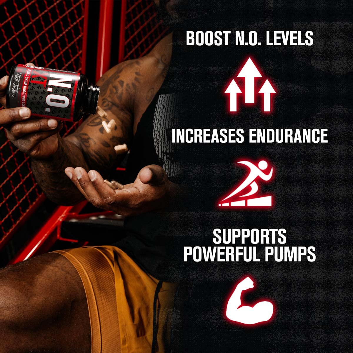 Jacked Factory N.O. XT Nitric Oxide Supplement, Growth Surge Post Workout Muscle Jacked FactoryUS supplements