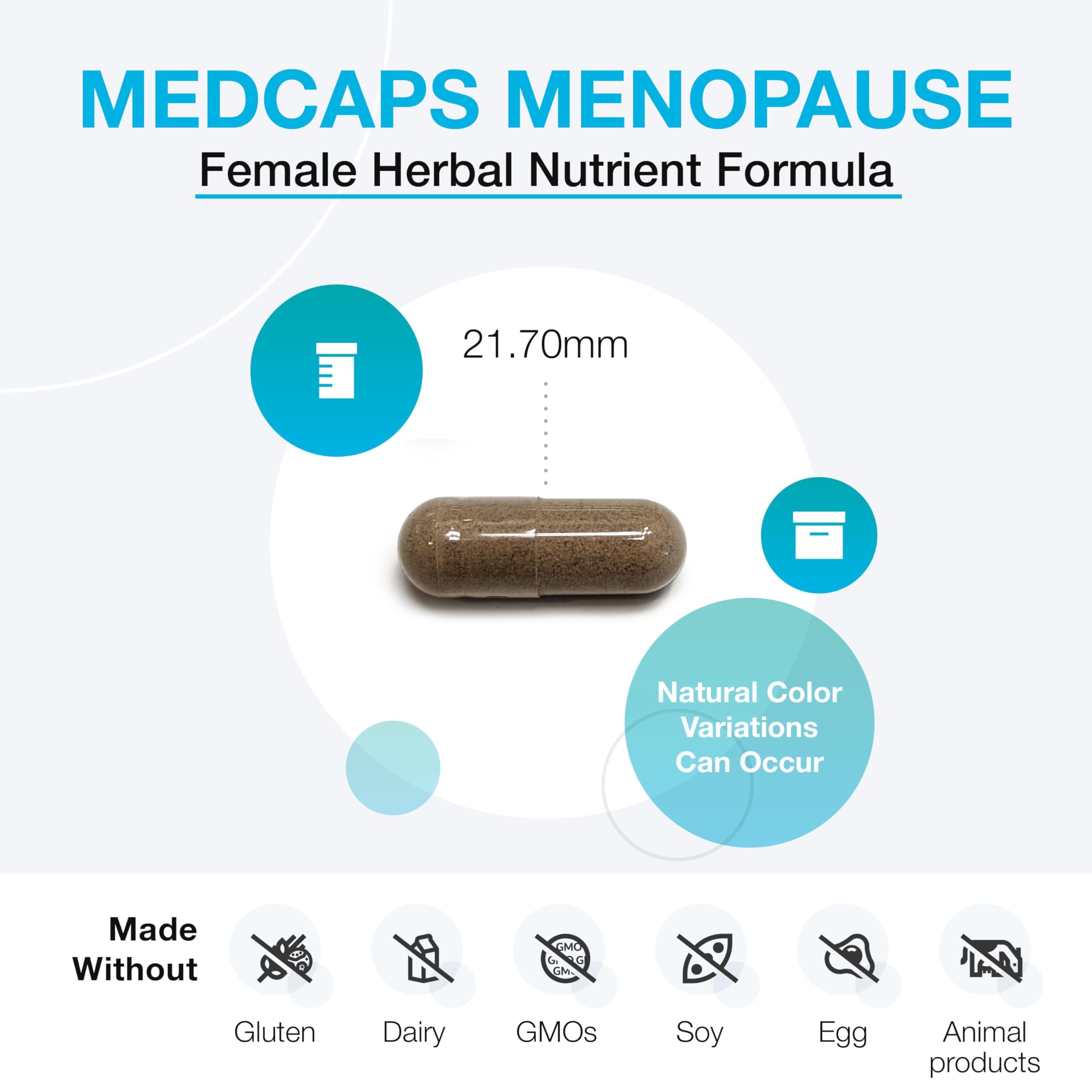 XYMOGEN Medcaps Menopause - Menopause Supplements for Women - Made with Dong Quai, Isoflavones, Ginseng Extract, Licorice Root + Black Cohosh - Gluten Free (120 Capsules) XYMOGENAu supplements