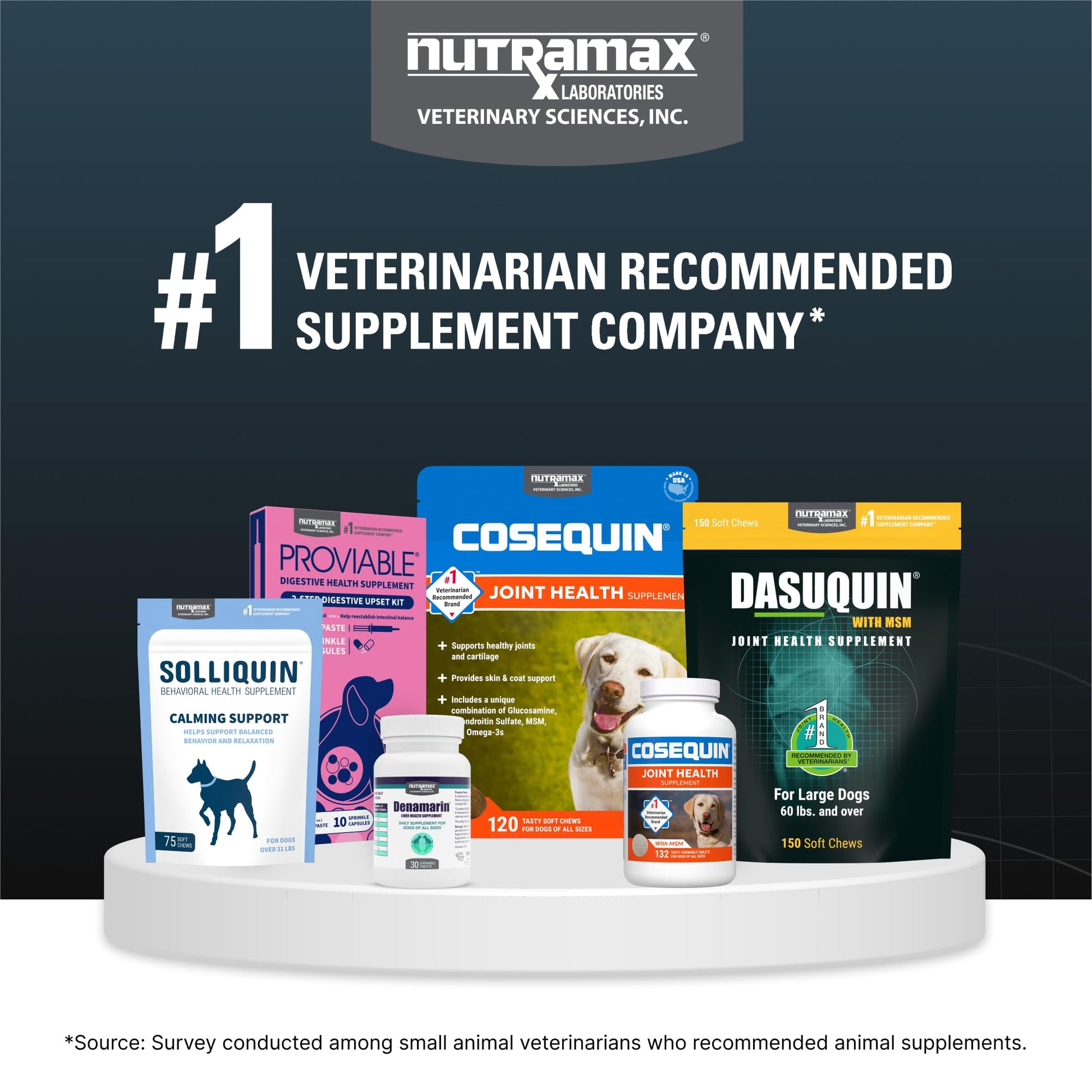 Nutramax Dasuquin for Large Dogs, Joint Health Supplement, Contains Glucosamine for Dogs, Plus Chondroitin, ASU and More, Supports Healthy Joints, Soft Chews, 84 Count Nutramax LaboratoriesAu supplements