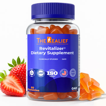 The Realief 60 Count Post Party Gummies – DHM, Milk Thistle & Electrolytes – Wellness Support – Strawberry Flavor – Wake Up Refreshed The RealiefAu supplements