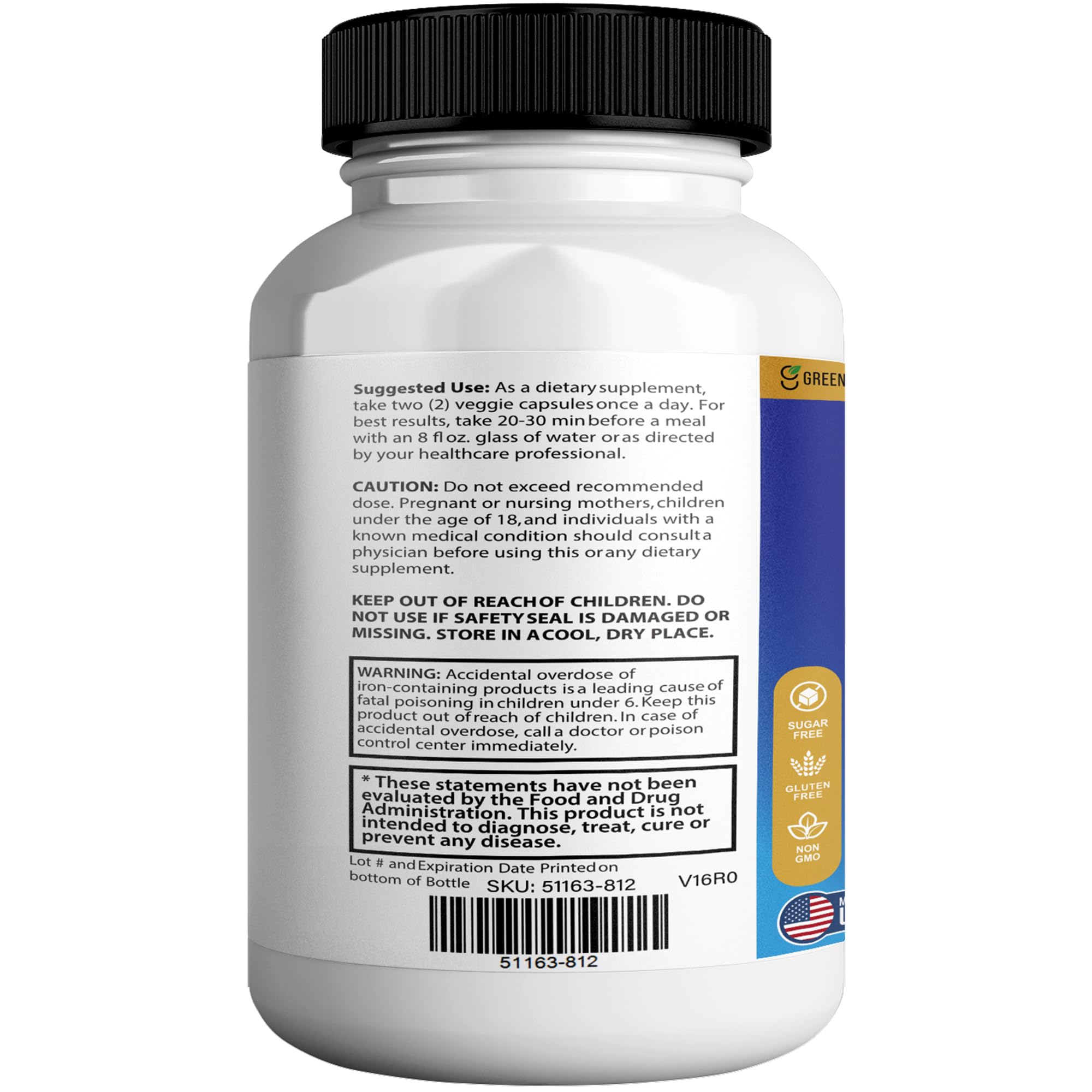 Memory, Mood & Brain Max Extra Strength Supplement with Herbal Ingredients, 60 Capsules, DHA, Vitamins, Bacopa, Green Tea (1) GREENVIFYAu supplements