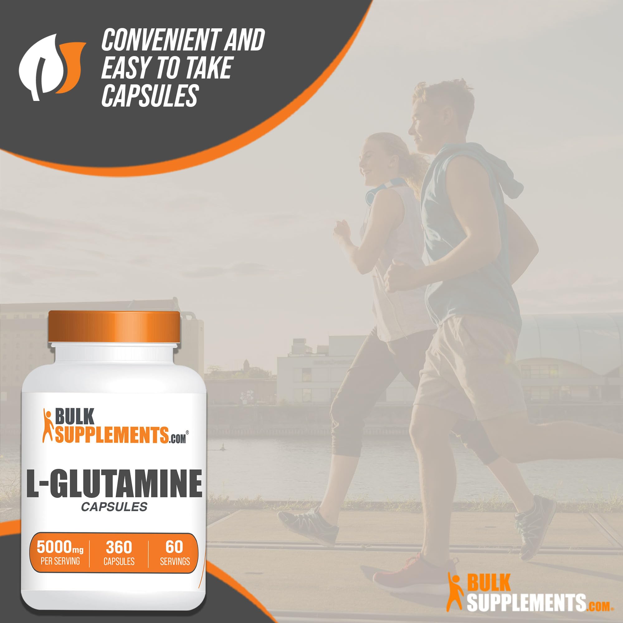 BULKSUPPLEMENTS.COM L-Glutamine Capsules - Glutamine Supplement, L Glutamine BULKSUPPLEMENTS.COMUS supplements