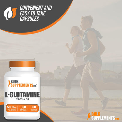 BULKSUPPLEMENTS.COM L-Glutamine Capsules - Glutamine Supplement, L Glutamine BULKSUPPLEMENTS.COMUS supplements