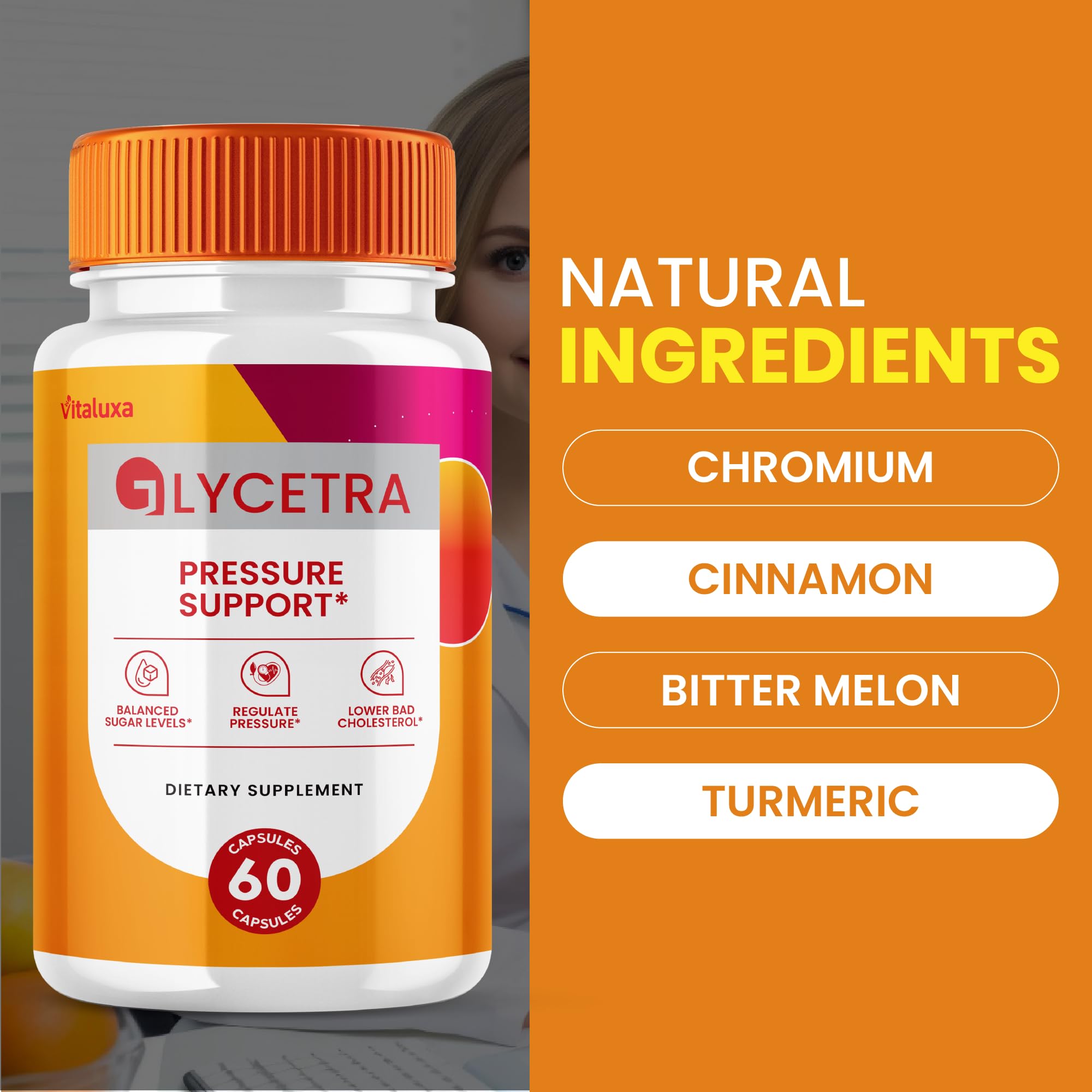 (2 Pack) Glycetra Capsules, Glycetra Blood Support Supplement Advanced Formula Premium Blend All Natural Balance Flow, Glicetra Pills Maximum Strength Glycogen Support Health Wellness Review (120 Ct) VitaluxaAu supplements