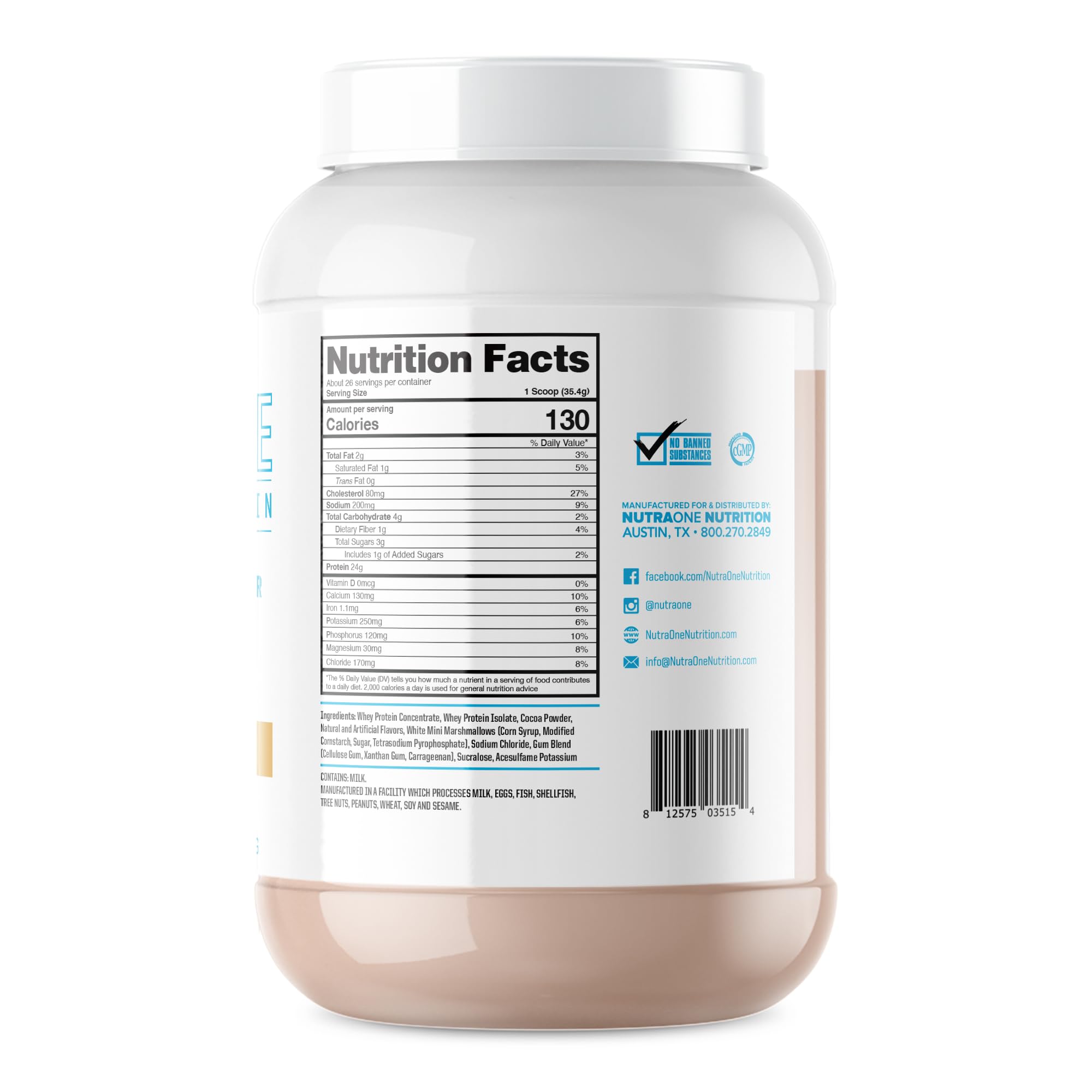 NutraOne ProteinOne Whey Protein Promote Recovery and Build Muscle with a Protein NutraOneUS supplements