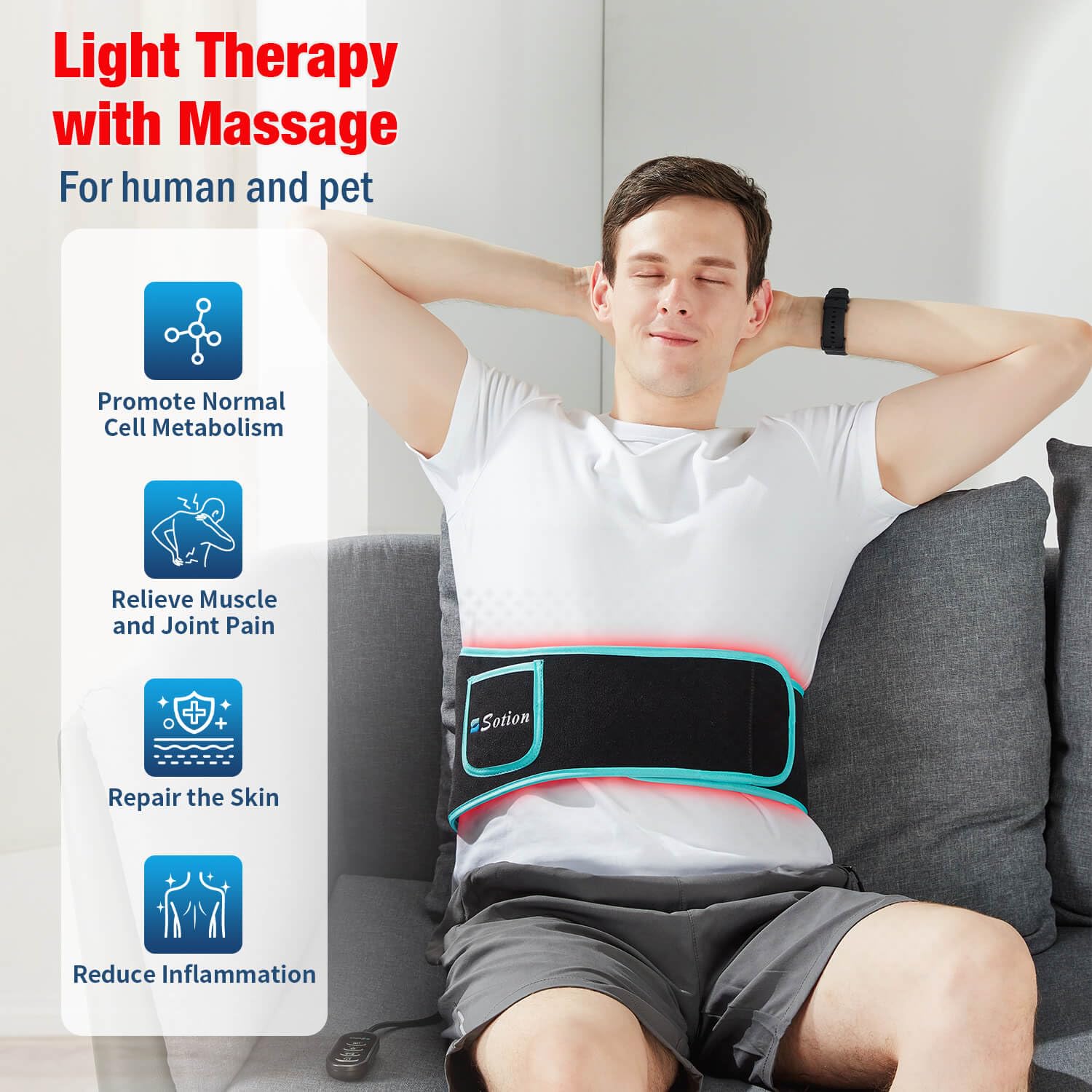 Sotion Red Light Therapy Belt with Massage-Red Light Therapy for Body&Near Infrared Light Therapy comrelaxAu supplements
