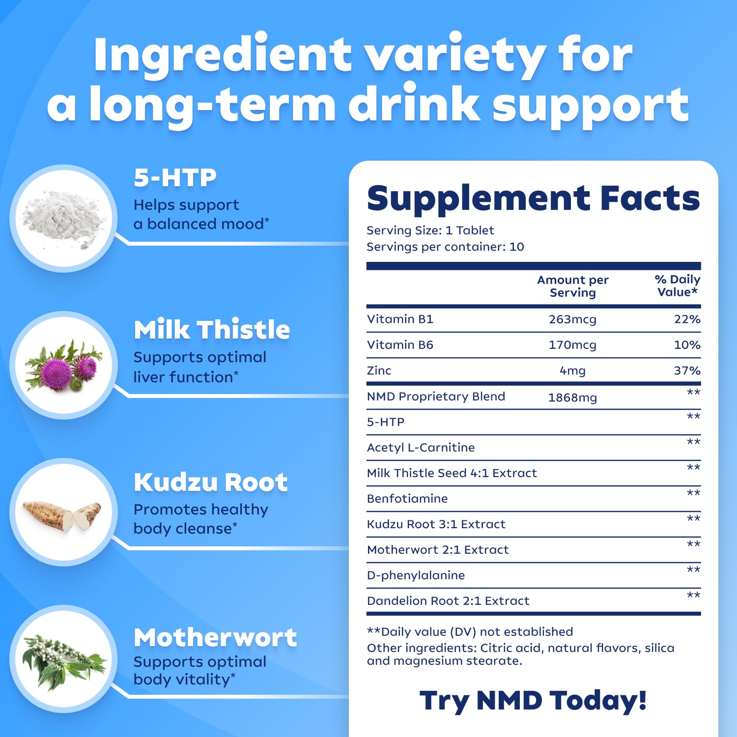 NoMoreDrinks Alcohol Cravings Reducer - Stop Drinking Alcohol Supplements & Liver ErectogenUS supplements