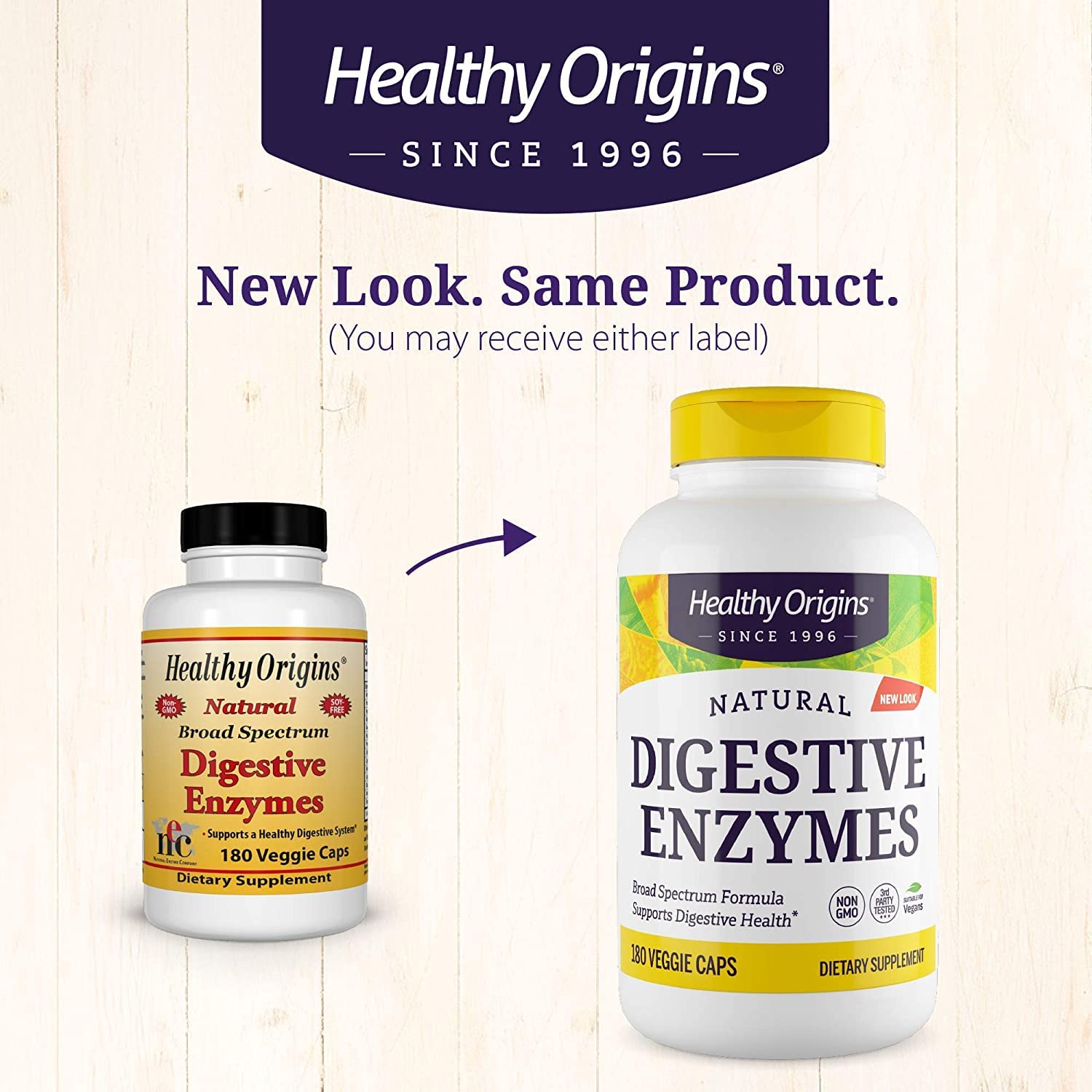 Healthy Origins Digestive Enzymes (NEC) Broad Spectrum - with Protease Healthy OriginsUS supplements