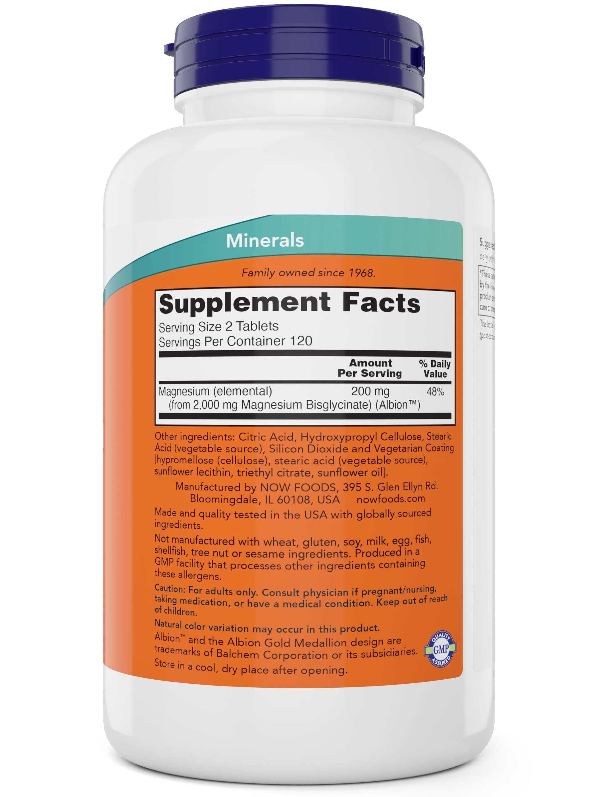 Now Foods Magnesium Glycinate, 240 Tablets - Supports Healthy Muscle and Nerve Functions - Non-GMO NOW FoodsAu supplements