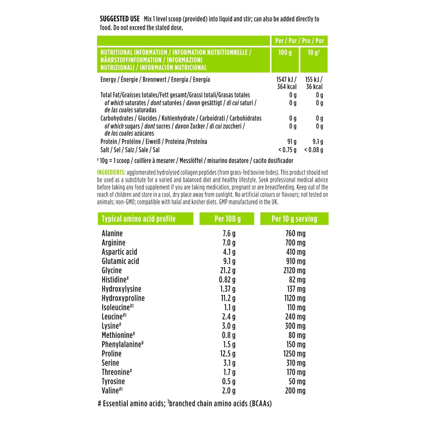 Advanced Hydrolysed Collagen Peptides, 100% Grass Fed & Ethically Sourced Igennus Healthcare NutritionUS supplements