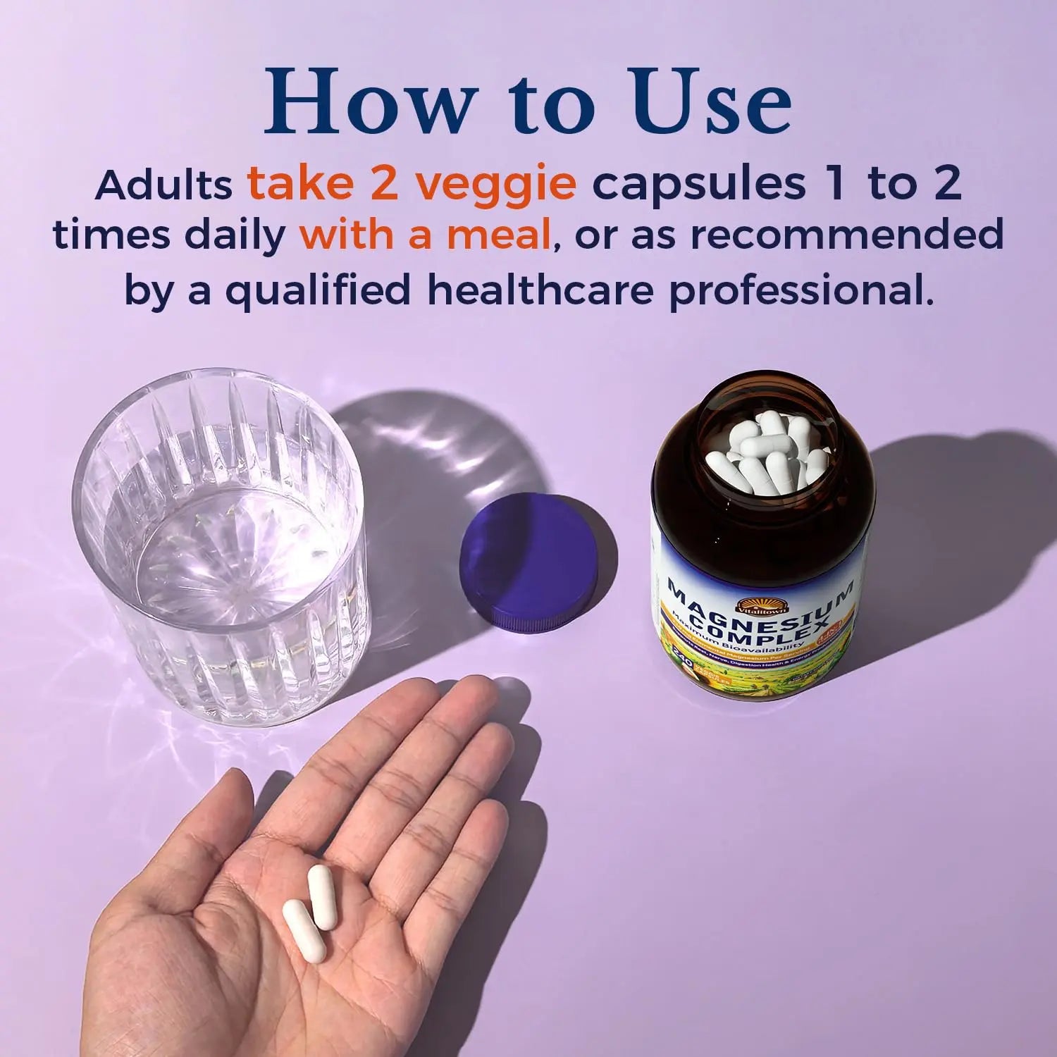 Vitalitown Magnesium Complex | Chelated Easily Absorbed Magnesium Glycinate Citrate Malate | Buffered | 210mg Elemental Mag | Sleep, Nerve, Digestion, Energy | Non-GMO 240 Veg Caps Vitalitownnz supplements