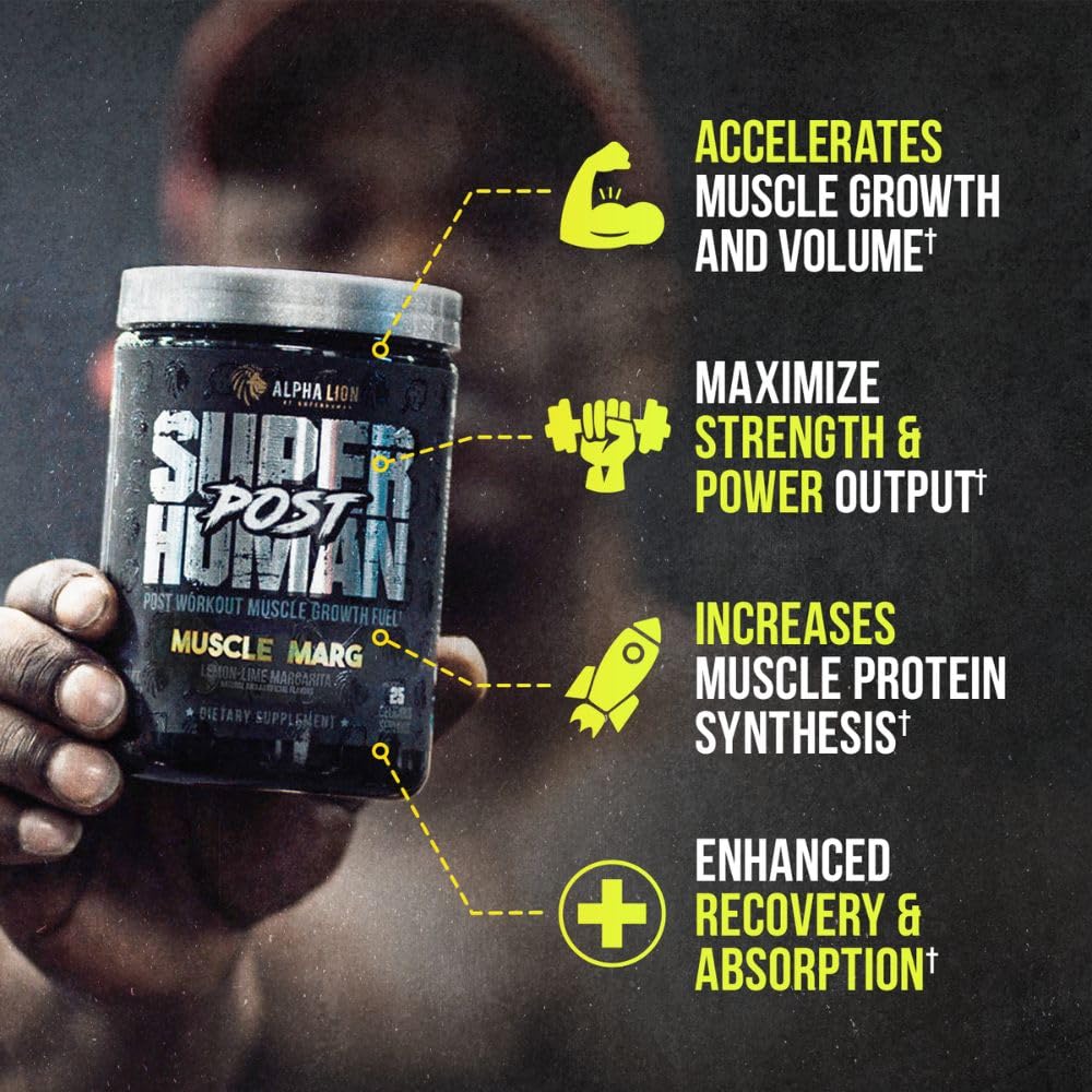 ALPHA LION Superhuman Pre Workout Powder & Post Workout Recovery Bundle, Sustained ALPHA LIONUS supplements