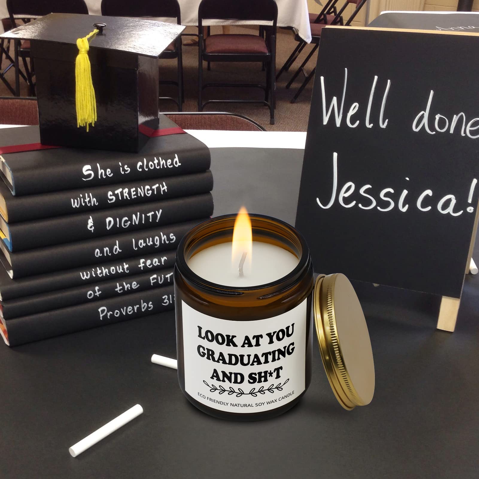 Joyseller Funny Graduation Gift for Her/Him, Look at You Graduation Candles for Party Decorations JoysellerAu supplements