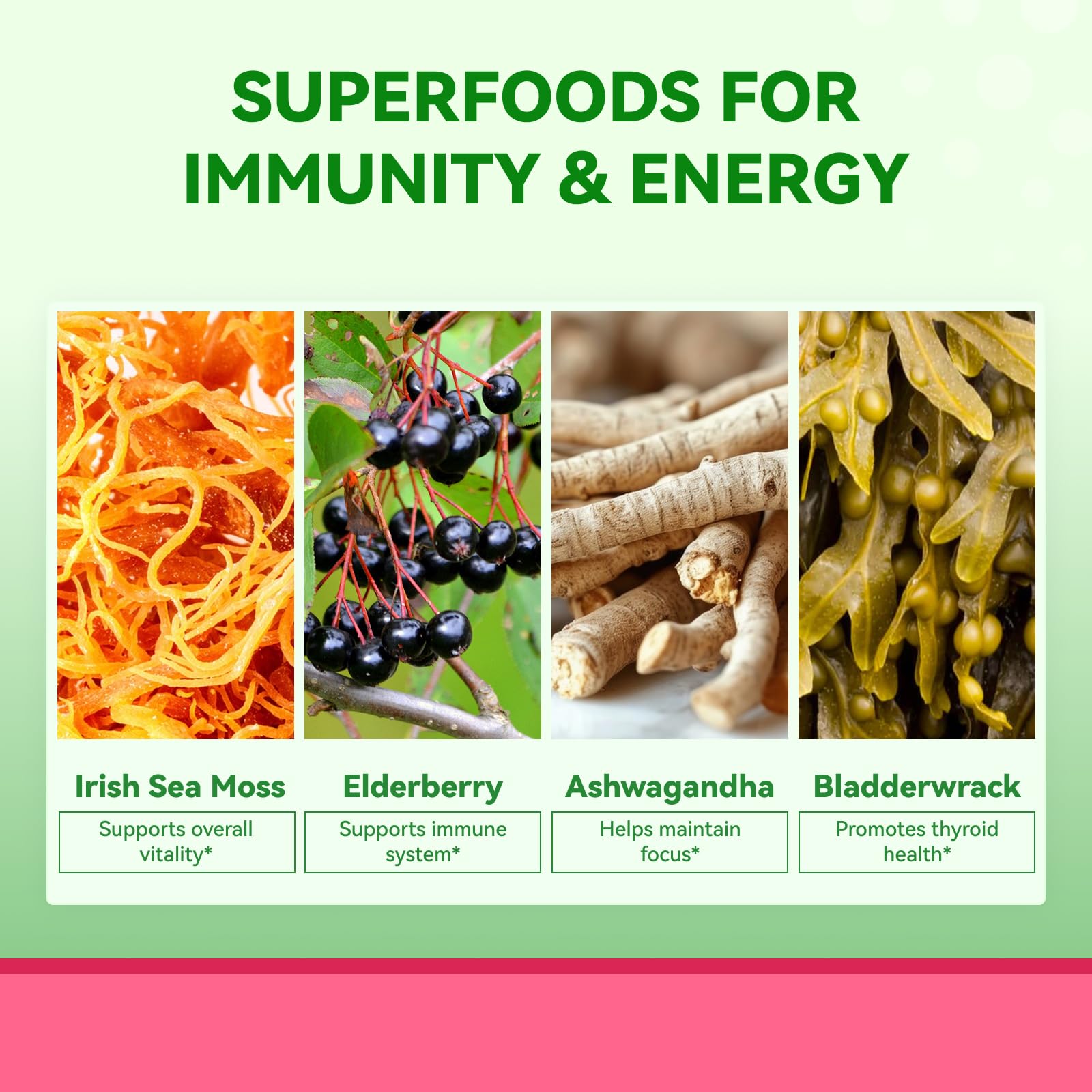 Inner Brightness Sea Moss 4000mg Gummies with Ashwagandha, Elderberry, Apple Cider Vinegar, Bladderwrack, Burdock Root – Immune Support – Mixed Berry Flavor – 60 Count Inner BrightnessAu supplements