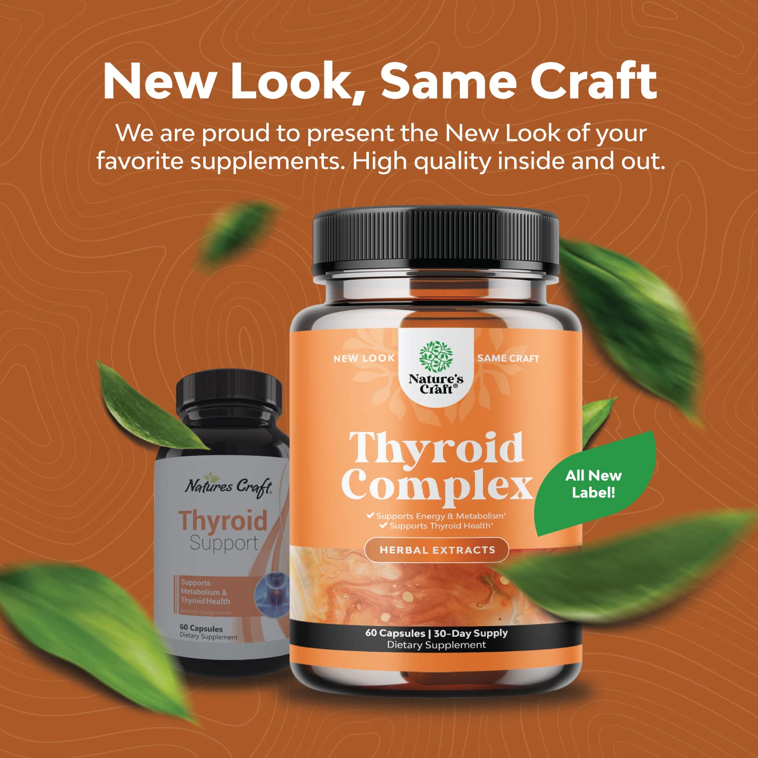 Herbal Thyroid Support Complex - Iodine Thyroid Supplement with L Tyrosine Bladderwrack Natures CraftAu supplements