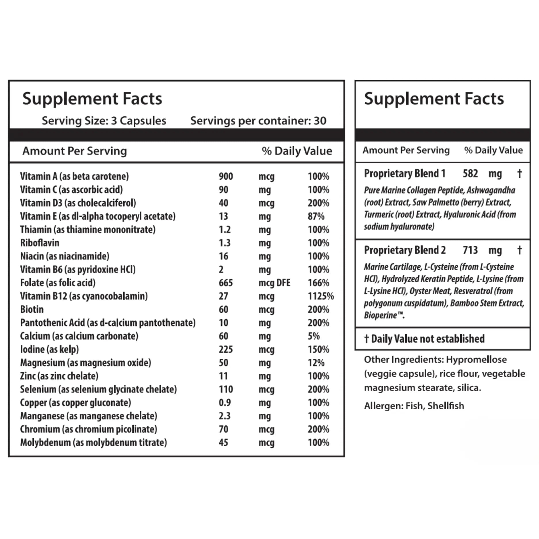 ULULIFE Complete Multivitamin for Men & Women: All-Natural & Cruelty Free with Biotin, Collagen, Keratin, & More - Promotes Hair Growth & Thickness ULULIFEAu supplements