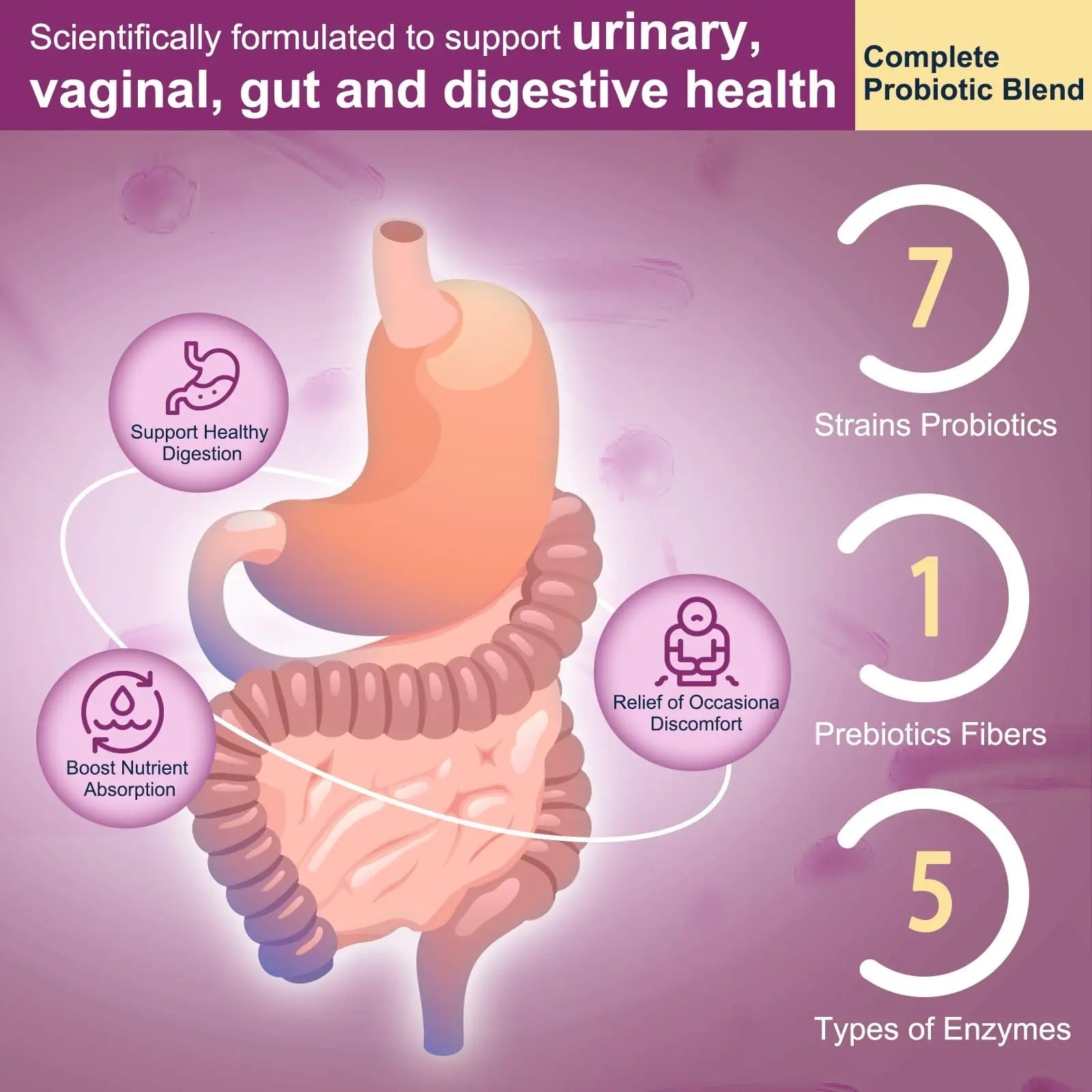 DRFOSTER Urinary Tract Health for Women, Vaginal Probiotics for Women pH Balance with D-Mannose, Cranberry, Probiotics and Prebiotics for Digestive Helath 90 Veggie Capsules DRFOSTERAu supplements