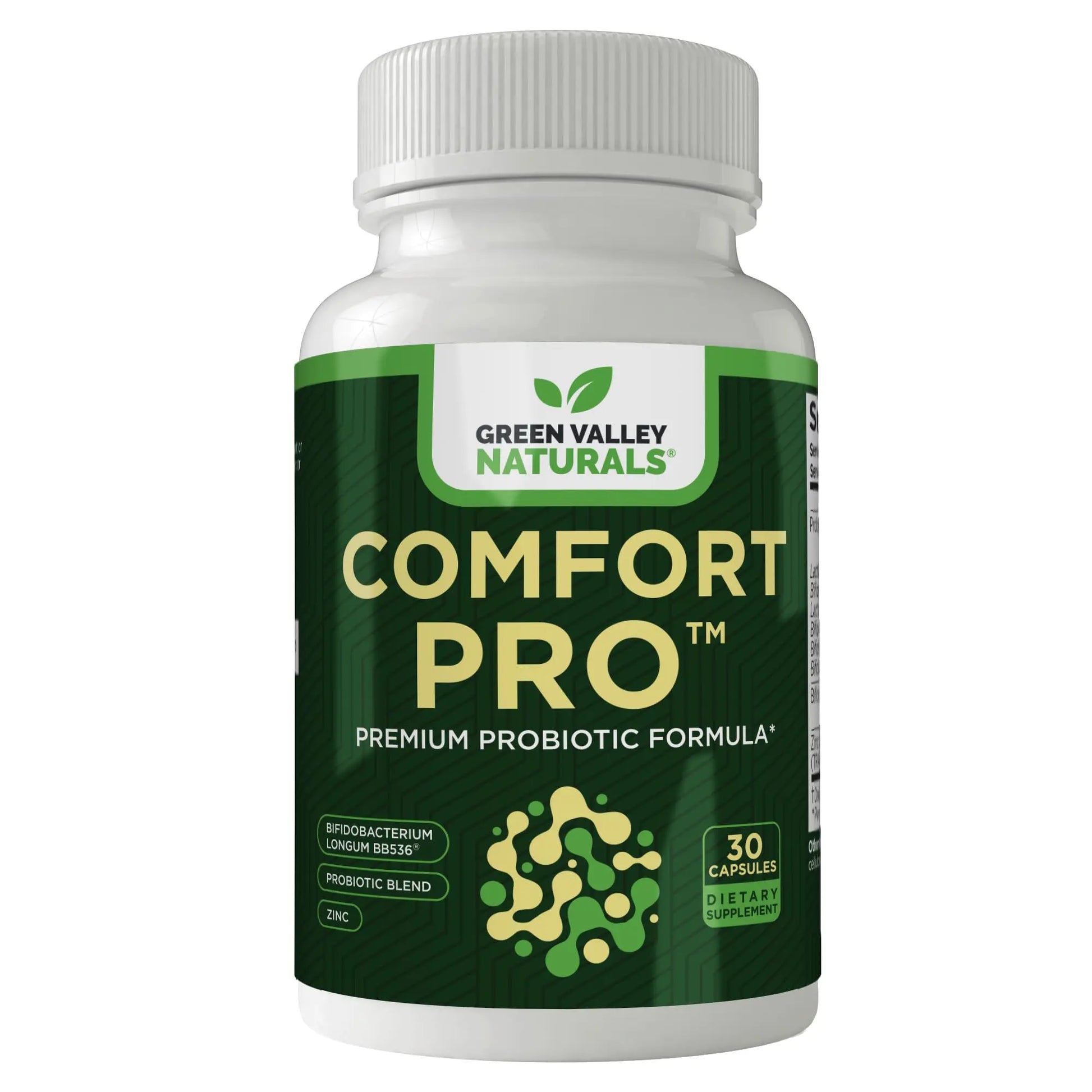 ComfortPro™ Daily Probiotics for Digestive Health | Constipation Relief & Bloating Support for Women & Men | Gut Cleanse with Zinc | Helps Reduce Gas & Promotes Digestive Regularity | Valley Formula GREEN VALLEY NATURALSnz supplements