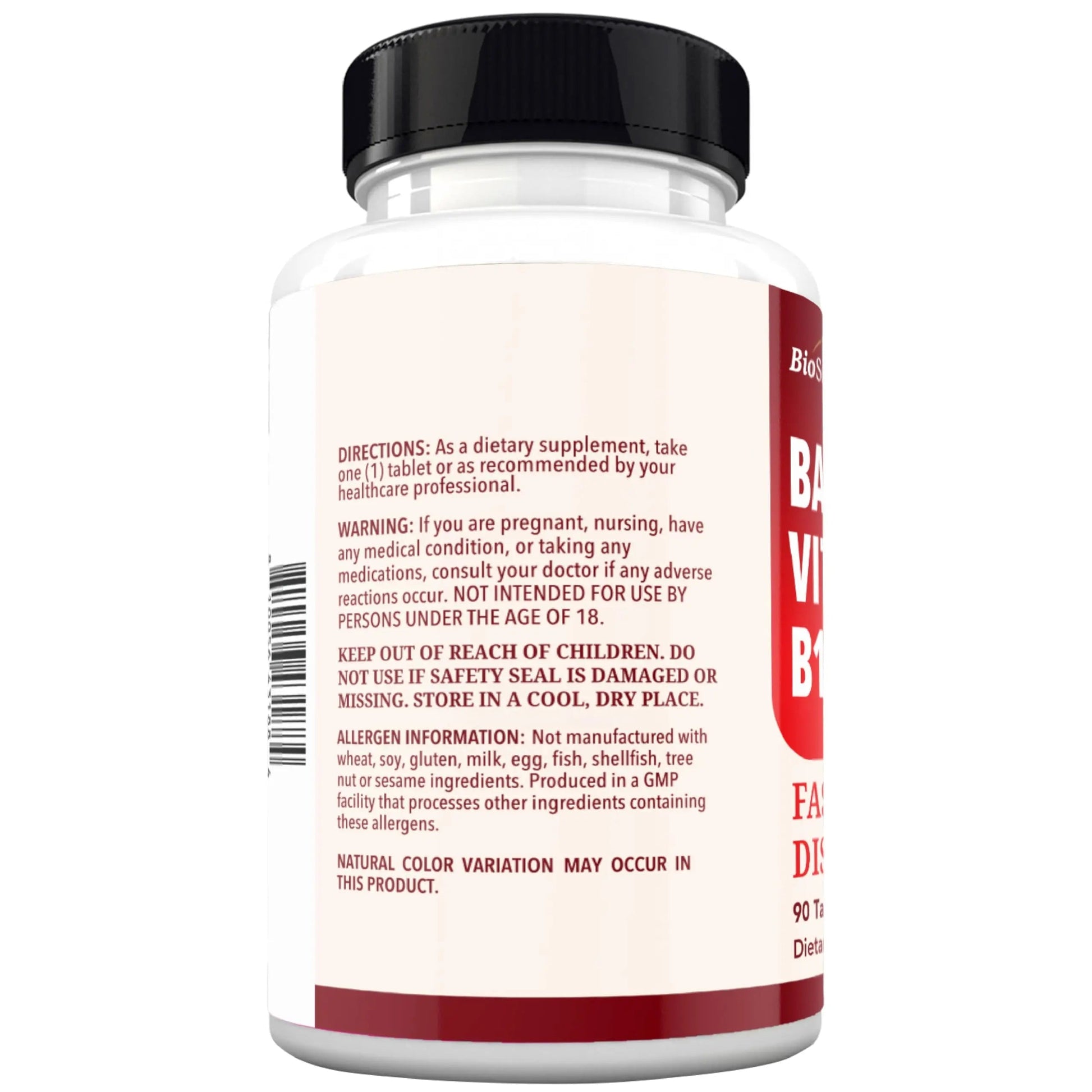 BioSchwartz Bariatric B12 Plus Dissolvable Tablets - 1000mcg Vitamin B12, Vitamin B6, Folate, Biotin - Cherry Strawberry Flavor BioSchwartzAu supplements