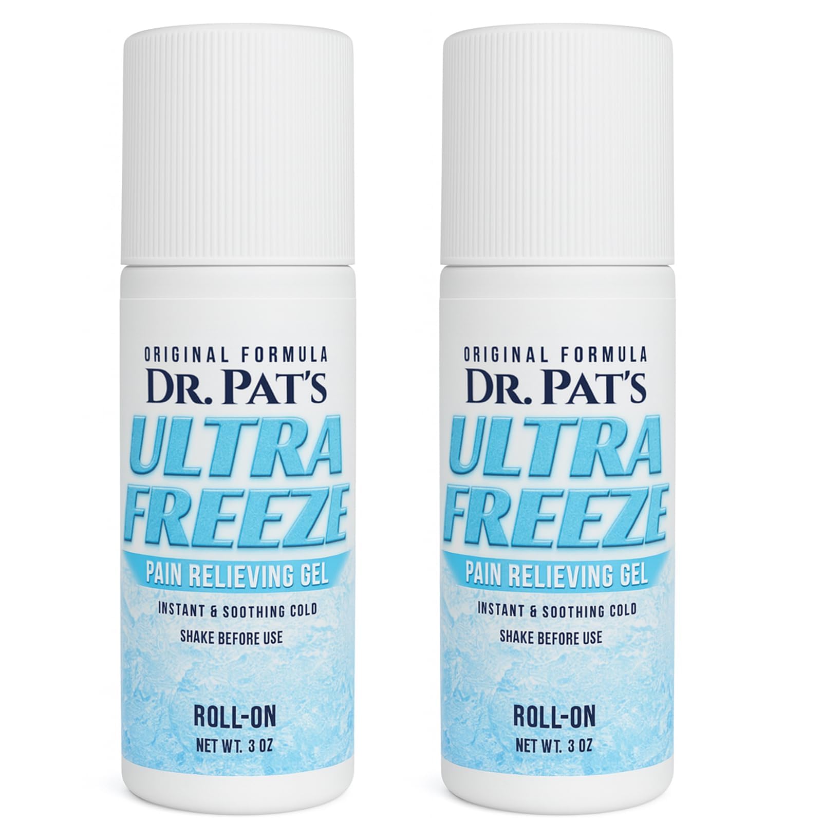 Ultra Freeze Roll-On Pain Relief Gel (3oz) - Joint & Muscle Therapy Rub for Arthritis, Neuropathy, Foot, and Joint - Cooling Topical Anti-Inflammatory (2 Pack) Ultra FreezeAu supplements