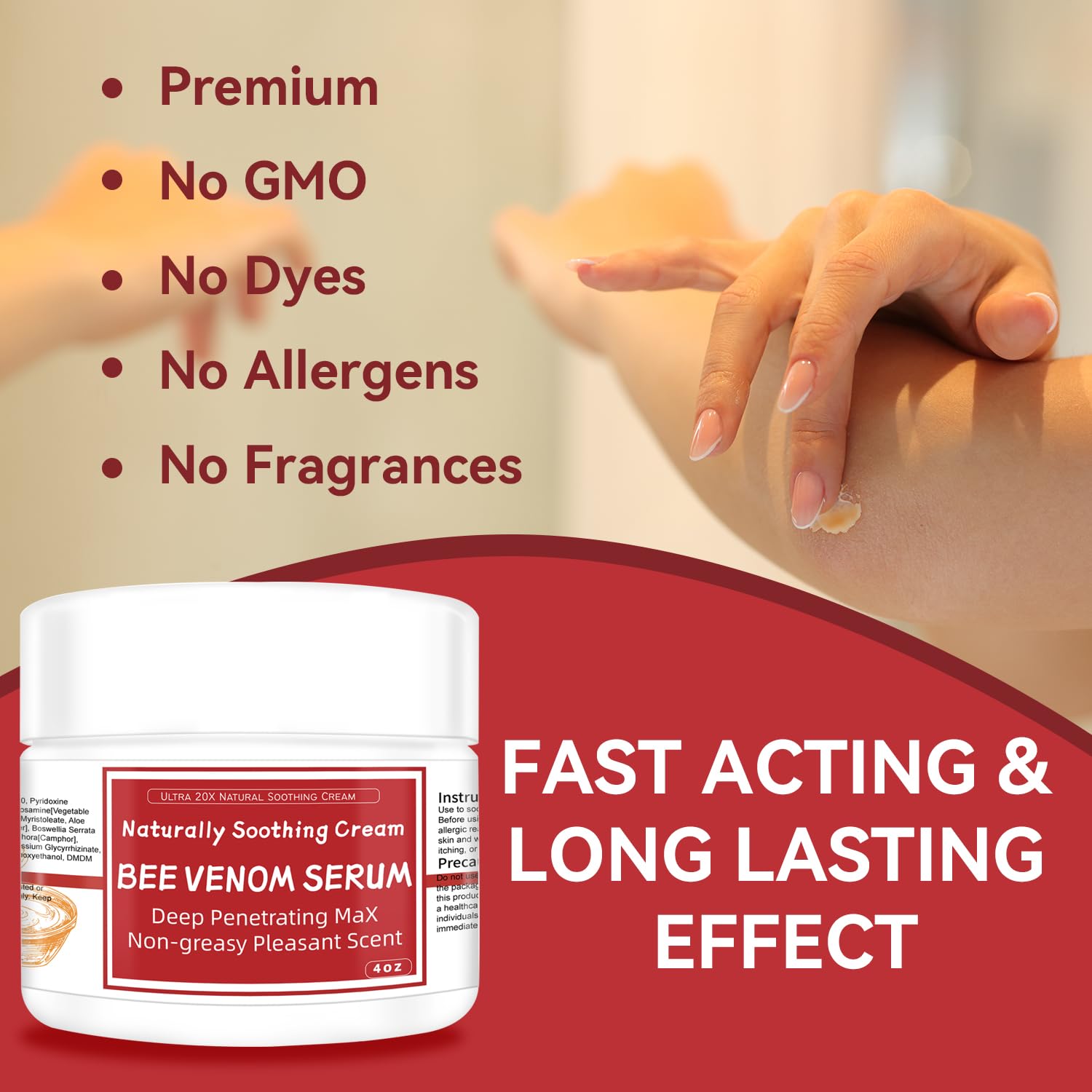 AEROMAXX Bee Venom Muscle & Joint Cream, 10X Ultra Strength Care Ointment, Natural Organic Formula, for Shoulder, Back, Neck, Hands, Knuckles, Elbows, Feet, Leg, Knees, Ankle, Adults, Seniors AEROMAXXAu supplements