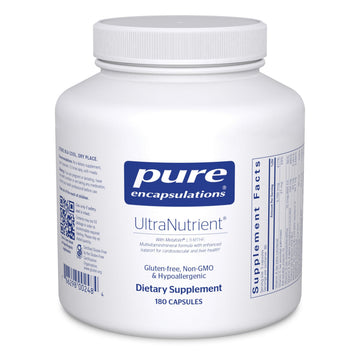 Pure Encapsulations UltraNutrient - Minerals & Multivitamins - Supports Liver & Heart Health* - Supplement for Antioxidants - with Vitamin C, CoQ10 & More - Gluten Free - 180 Capsules Pure EncapsulationsAu supplements