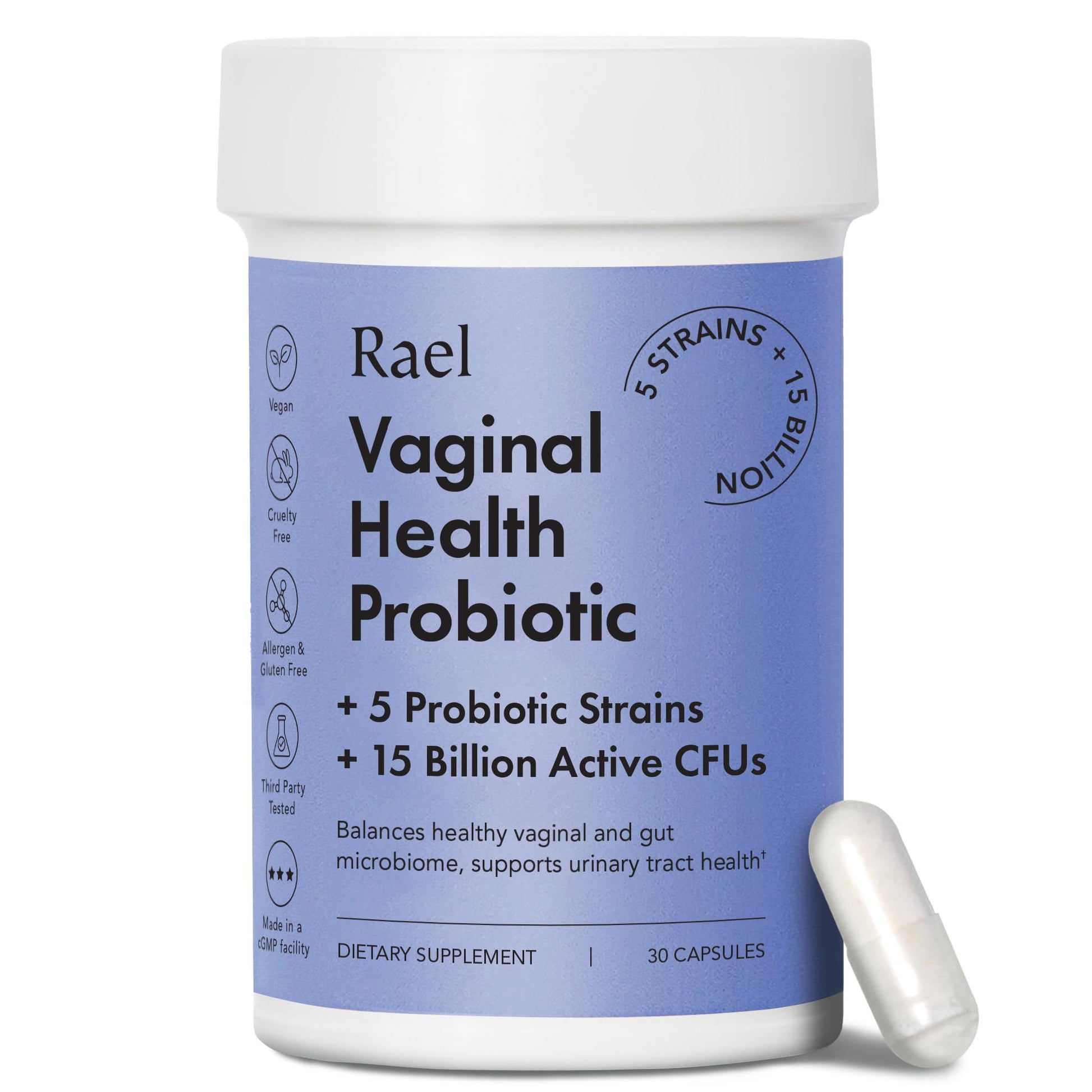 Rael Probiotics for Women - Supplements, Digestive Enzymes, Prebiotics, pH Balance, Vaginal Odor & Flora RaelAu supplements