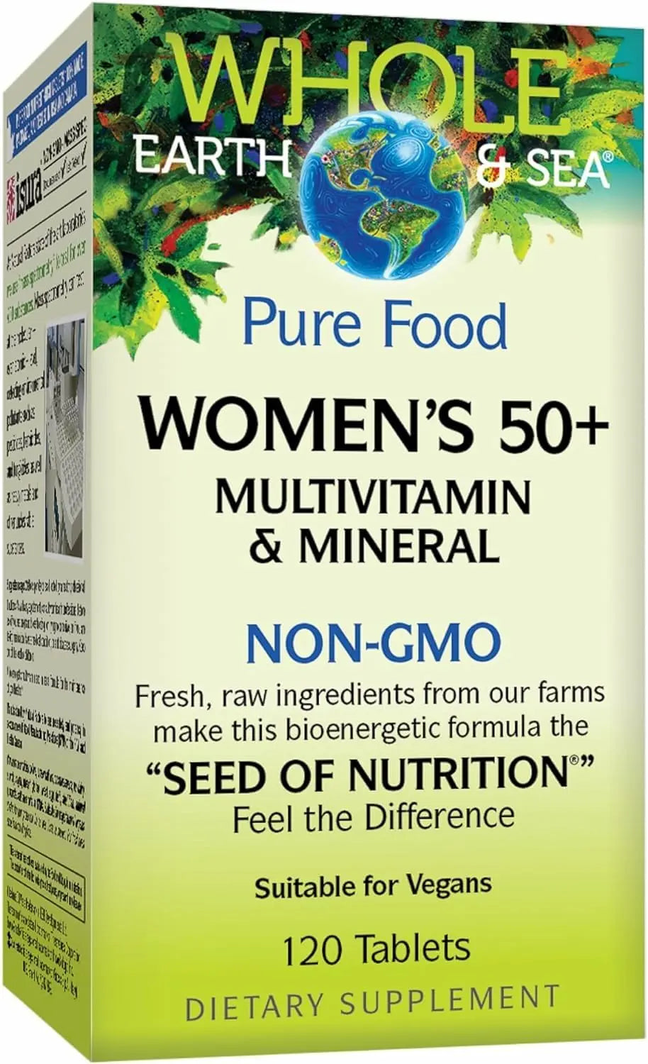 Natural Factors Whole Earth & Sea Women's 50+ Multivitamin & Mineral - Daily Multivitamin with Calcium, Selenium & More Natural FactorsAu supplements
