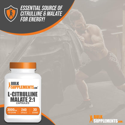 BULKSUPPLEMENTS.COM L-Citrulline Malate Capsules - Citrulline Malate 3000mg BULKSUPPLEMENTS.COMUS supplements