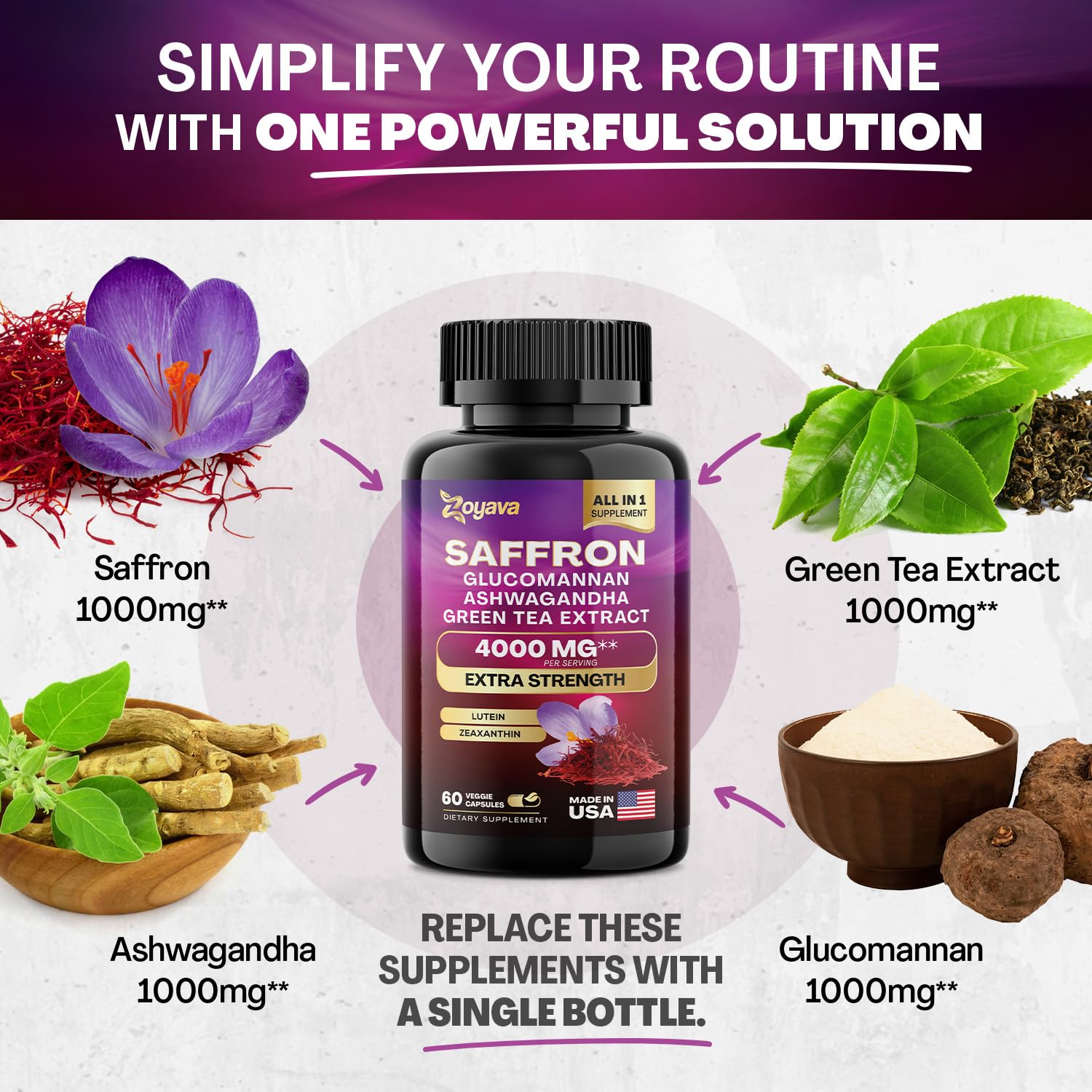 Zoyava Sea Moss 16-in-1 and Saffron 6-in-1 Bundle ZoyavaUS supplements