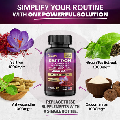 Zoyava Sea Moss 16-in-1 and Saffron 6-in-1 Bundle ZoyavaUS supplements