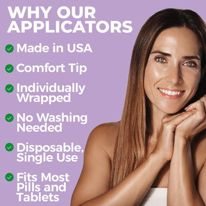 NewLife Naturals Vaginal Suppository Applicators for Boric Acid Suppositories, Size 0 & 00 Capsules, and Pills & Tablets – Individually Wrapped Disposable Applicators – Pack of 28 (Made in USA) NewLife NaturalsUS supplements
