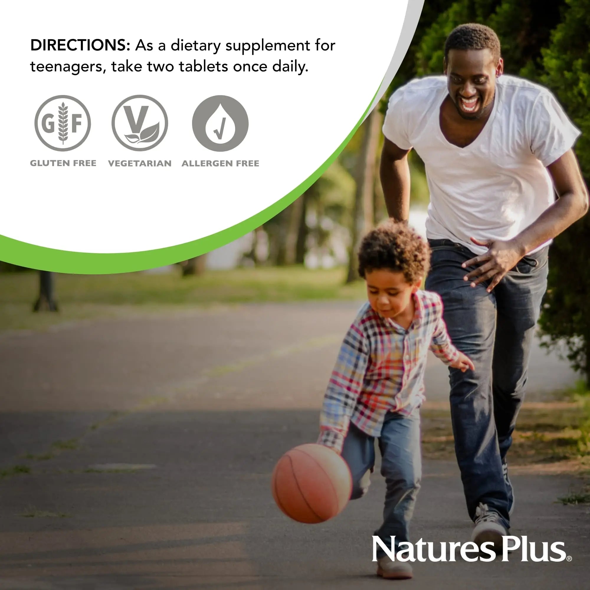 NaturesPlus Source of Life Power Teen - 180 Vegetarian Tablets - Teen Multivitamin with Minerals & Whole Foods for Mental Focus NaturesPlusAu supplements