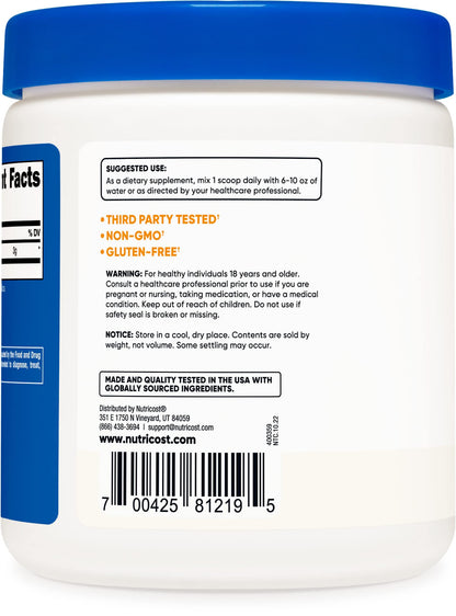 Nutricost L-Citrulline Malate 300G (2 Pack) - Pure L-Citrulline Powder, 3000mg Per Serving NutricostUS supplements