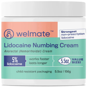 WELMATE 5% Lidocaine Hemorrhoid Relief Cream, Maximum Strength Anorectal Cream, 5.5 oz WELMATEAu supplements