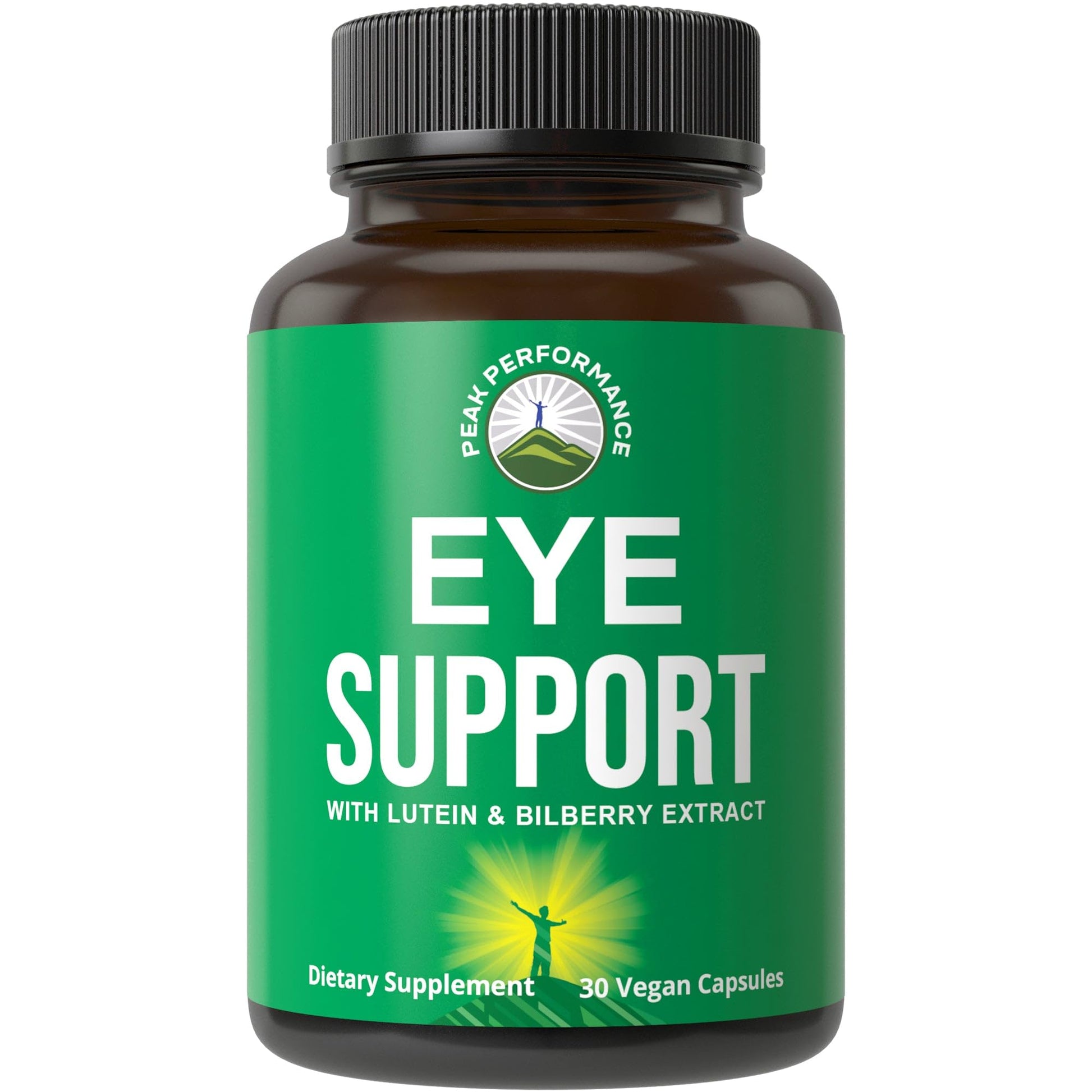 Peak Performance Eye Vitamins - Macular Support Supplement with Lutein, Zeaxanthin, Astaxanthin, Carotenoids, Bilberry Extract. Capsules for Aging Eyes, Computer, Smartphone Users. Avoid Degeneration Peak PerformanceAu supplements