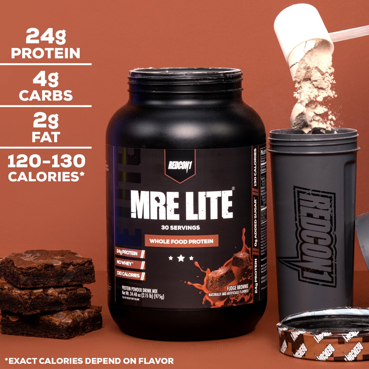REDCON1 MRE Lite Whole Food Protein Powder, Peanut Butter Cookie - Low Carb & Whey REDCON1US supplements