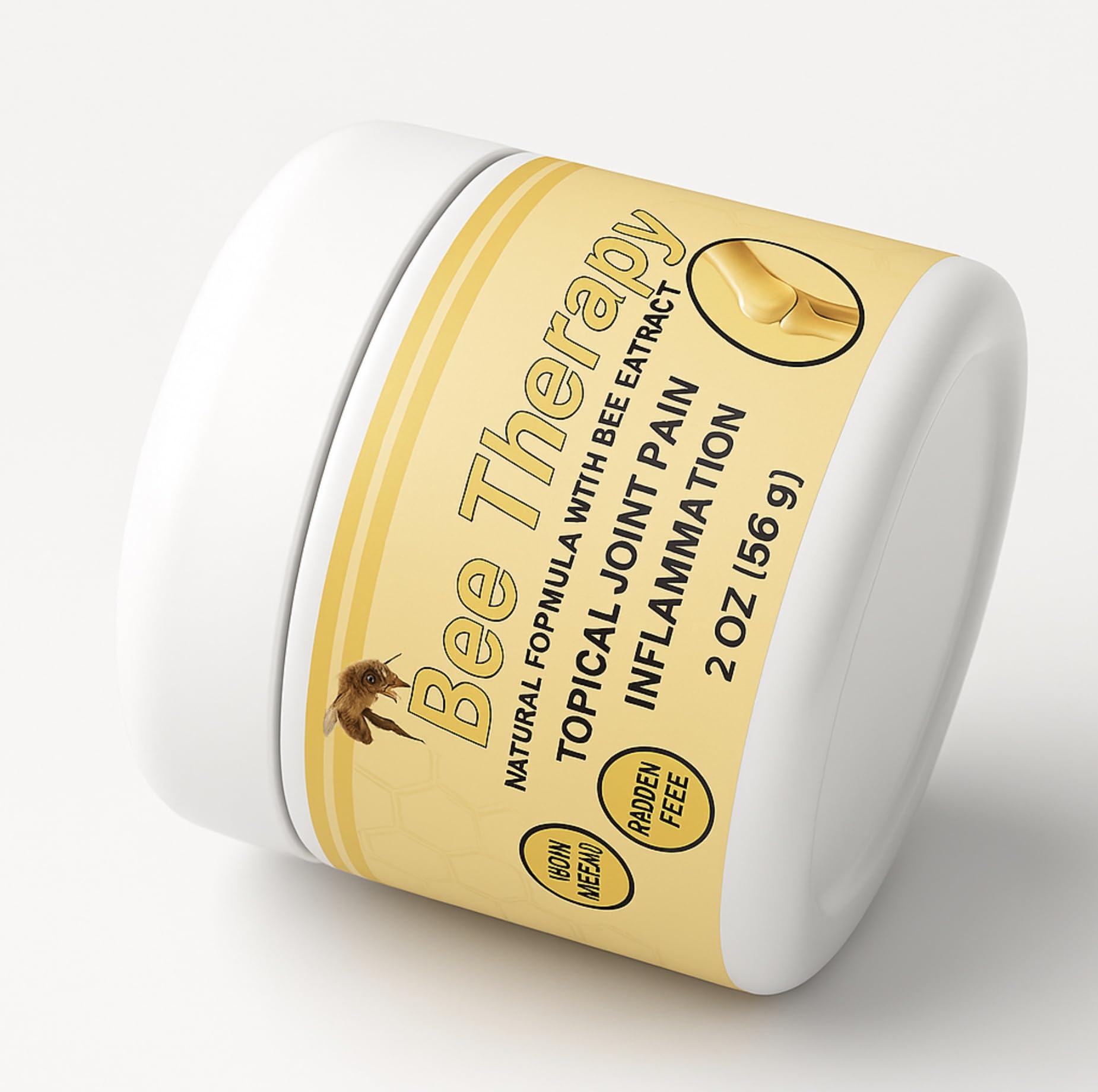 Bee Therapy Cream | Natural Formula with Bee Extract | Topical Use for Joints, Knees, Back & Muscles | 2 oz (56 g) | Paraben Free | Non-Greasy | Lightweight | Made in USA GenericAu supplements