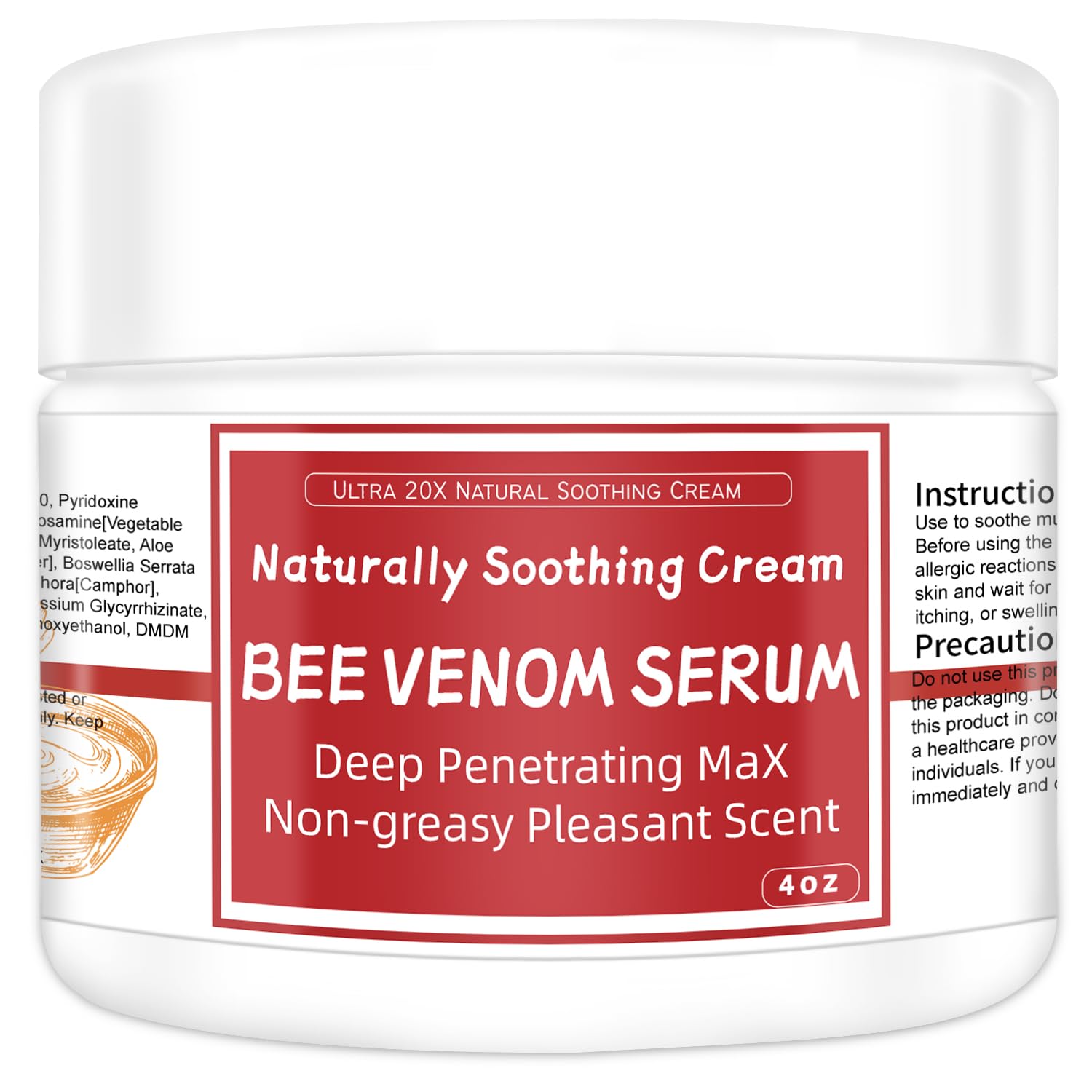 AEROMAXX Bee Venom Muscle & Joint Cream, 10X Ultra Strength Care Ointment, Natural Organic Formula, for Shoulder, Back, Neck, Hands, Knuckles, Elbows, Feet, Leg, Knees, Ankle, Adults, Seniors AEROMAXXAu supplements