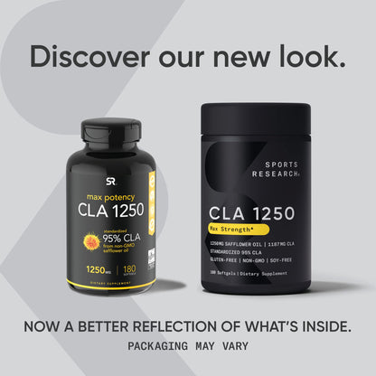 Sports Research CLA - 1250mg with Active Conjugated Linoleic Acid for Men and Women Sports ResearchUS supplements